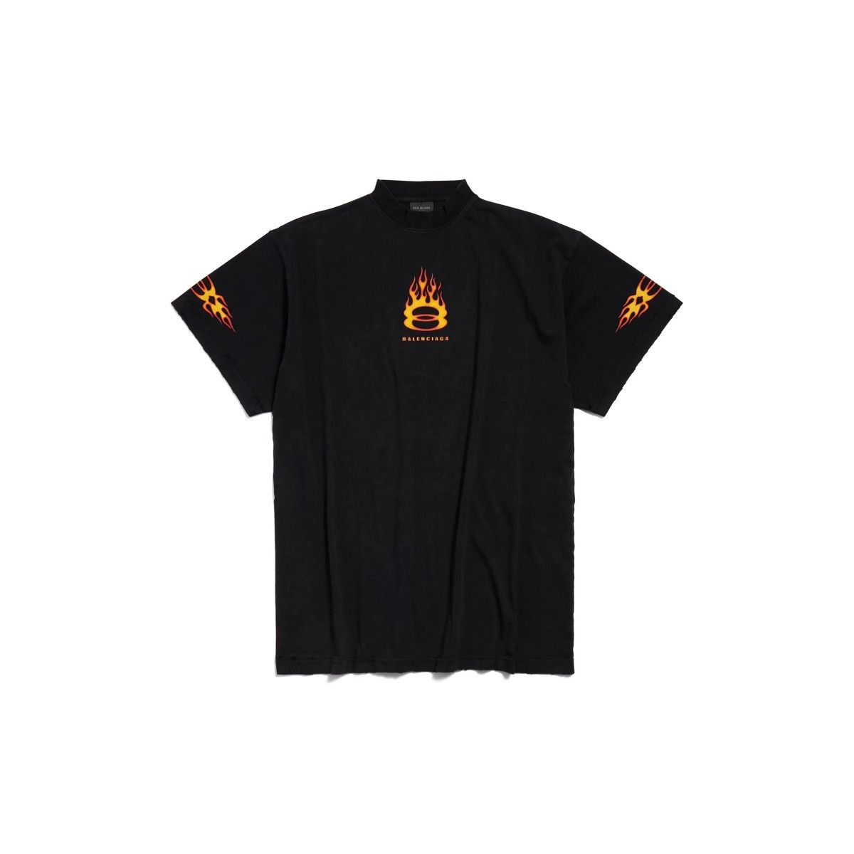 Balenciaga Balenciaga Burning unity logo oversized tee Size US L / EU 52-54 / 3 - 9 Thumbnail
