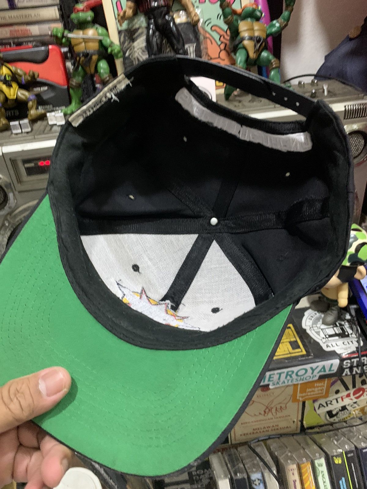 Rap Tees Vtg GANG STARR “Step In The Arena” embroidery Logo SnapBack Size ONE SIZE - 5 Thumbnail