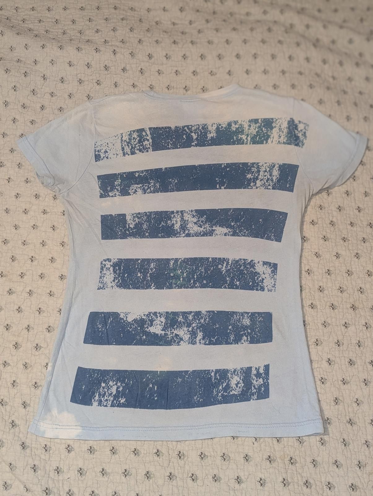 Designer Vintage Y2K Evanescence Blue Striped The Open Door T-Shirt Size S / US 4 / IT 40 - 7 Thumbnail