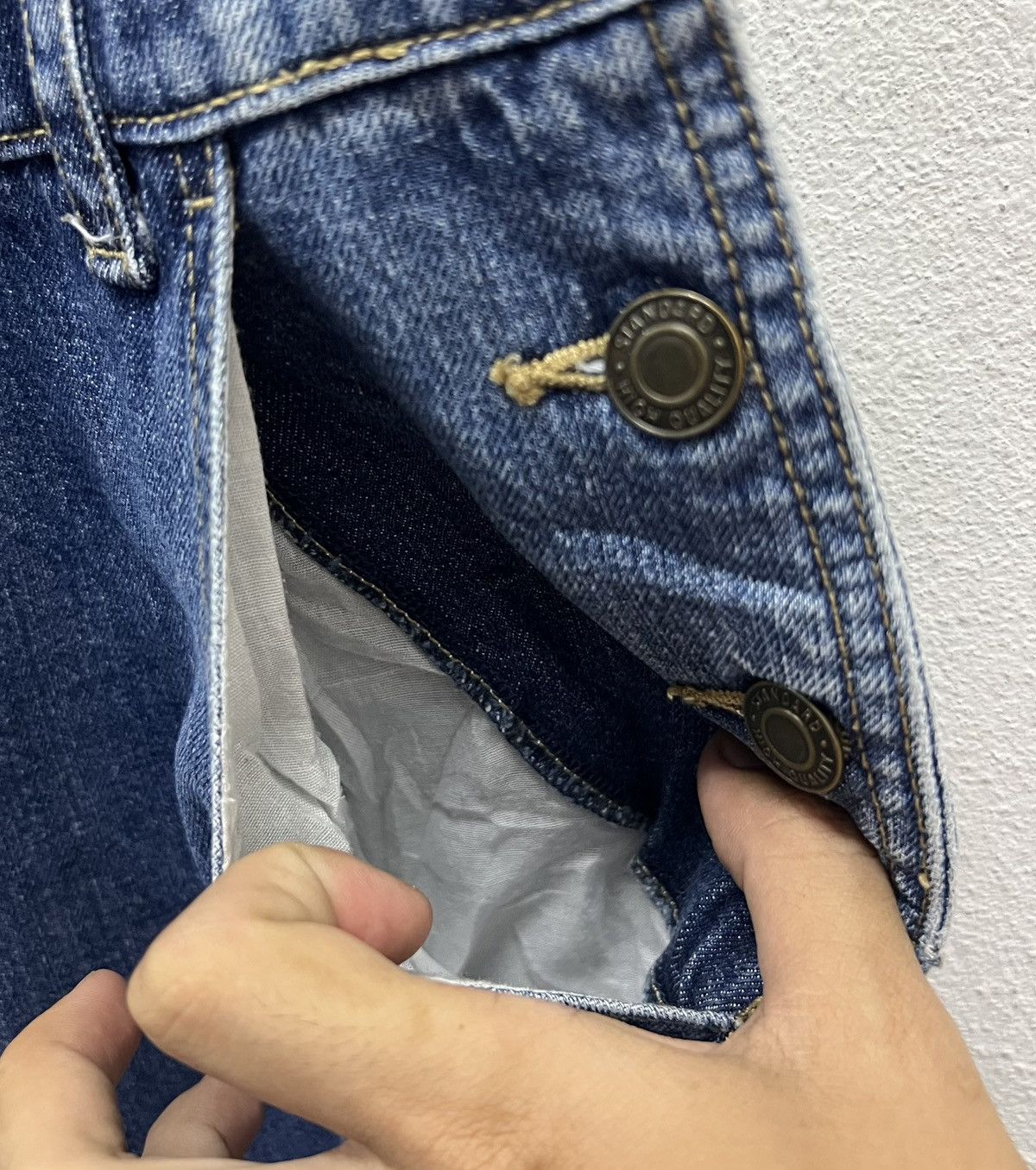 Japanese Brand × Vintage Vintage Indigo Junction Denim Overalls – Made in Japan Size US 36 / EU 52 - 9 Thumbnail