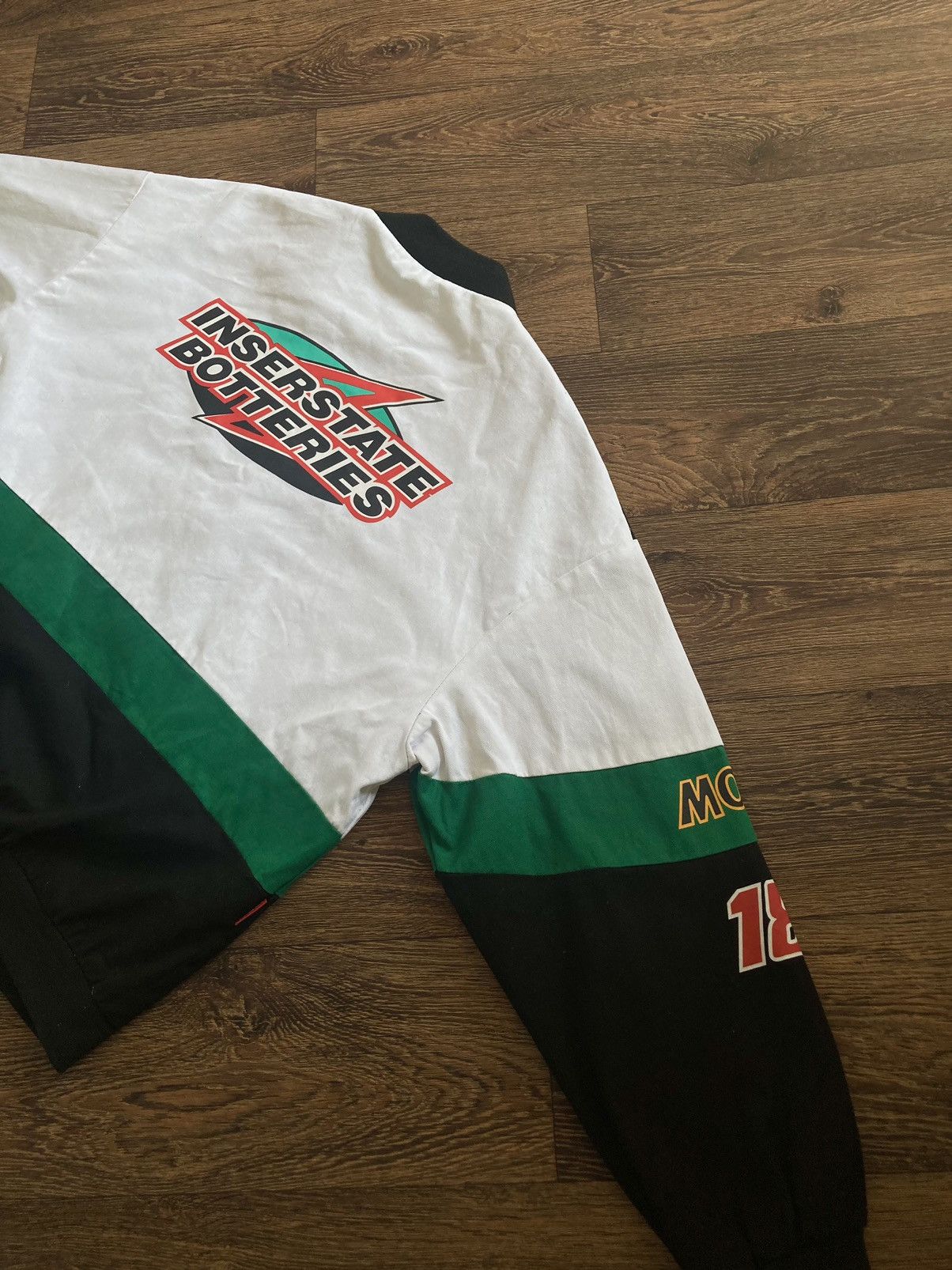 Vintage Vintage NASCAR Formula 1 Interstate Botteries Racing Jacket Size US XL / EU 56 / 4 - 10 Thumbnail