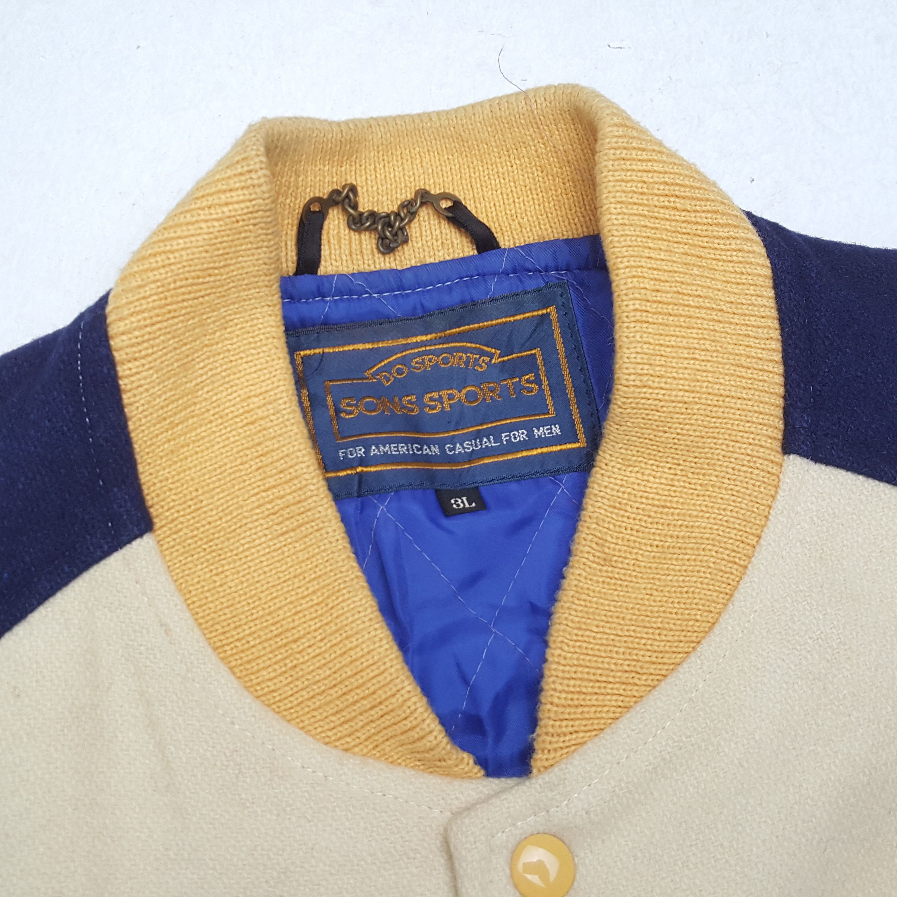 &SONS × Vintage SONS SPORT Custom Skulls Art Varsity Jacket Size US XL / EU 56 / 4 - 10 Thumbnail
