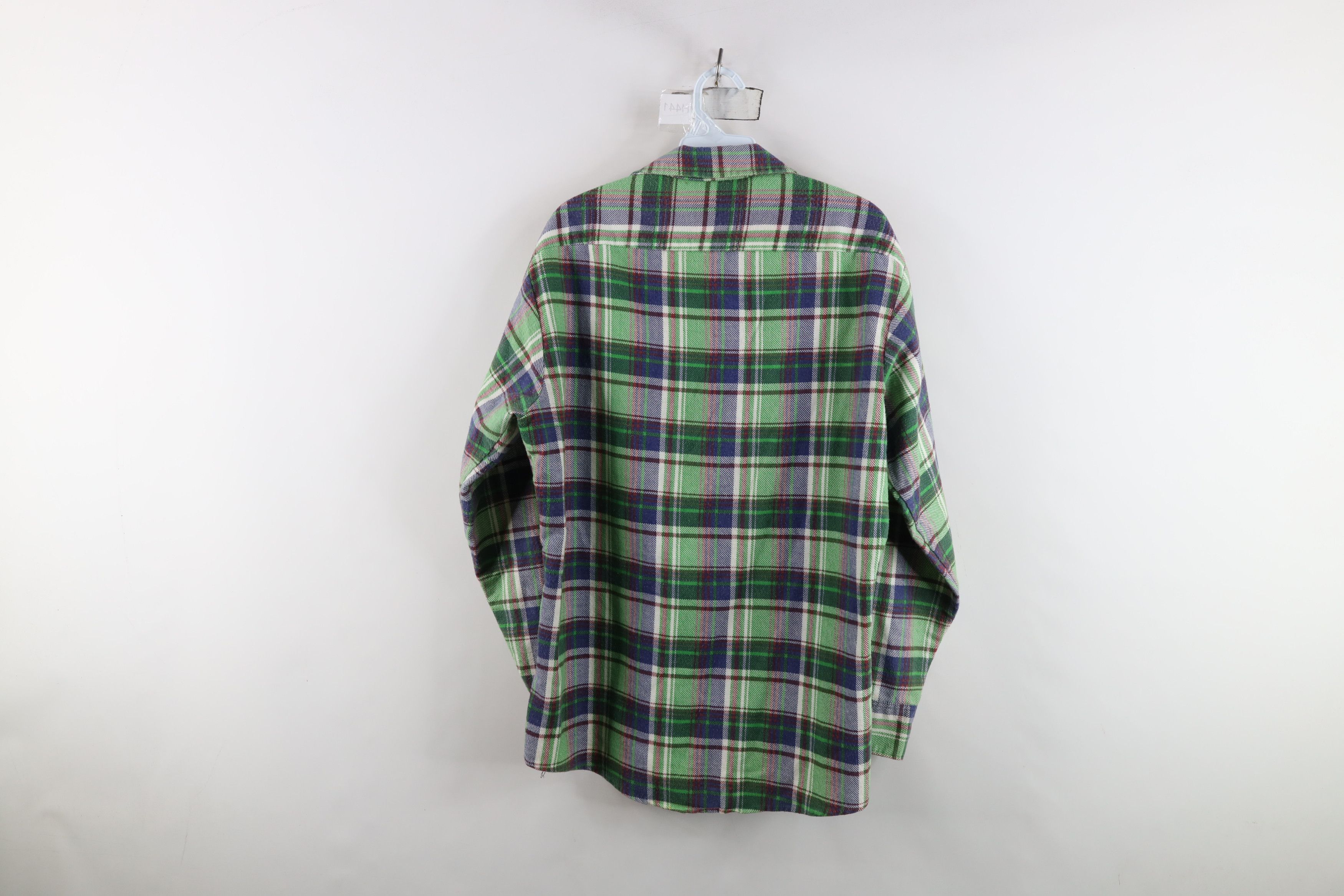 Vintage Vintage 70s Streetwear Flannel Collared Polo Shirt Plaid USA Size US M / EU 48-50 / 2 - 8 Thumbnail