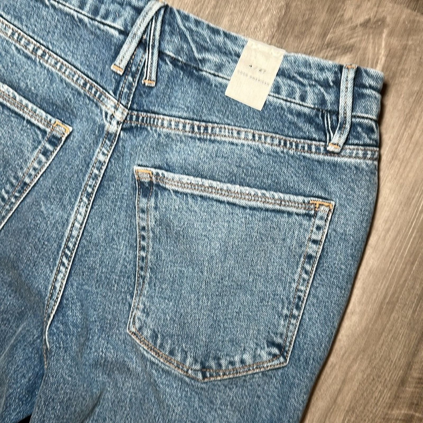Good American Good American High Rise Distressed Boyfriend Jeans - 4/27 Size 27" / US 4 / IT 40 - 3 Thumbnail