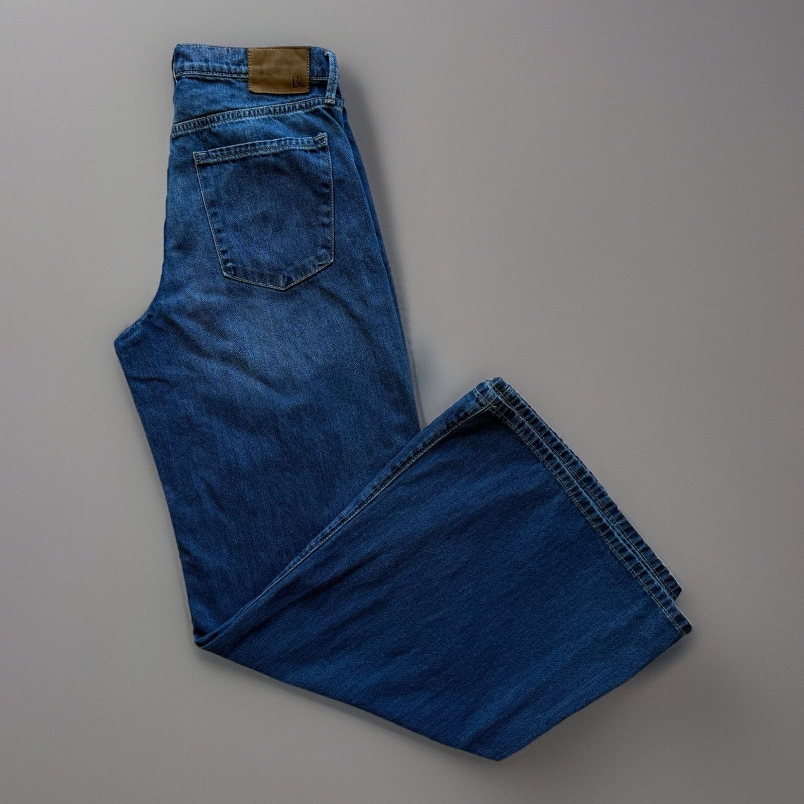 Banana Republic Banana Republic Puddle Jeans Women's 30 Blue Wide Leg Glam Size 30" / US 8 / IT 44 - 1 Thumbnail