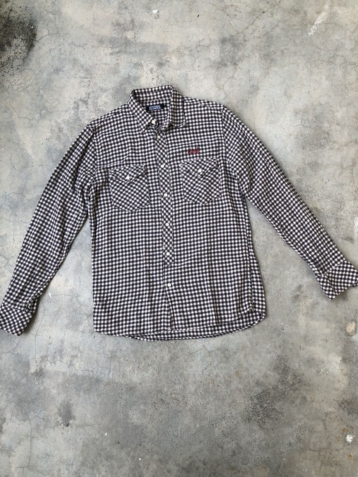 Hysteric Glamour Hysteric Glamour Flannel Black And White Checkered Size US L / EU 52-54 / 3 - 5 Thumbnail
