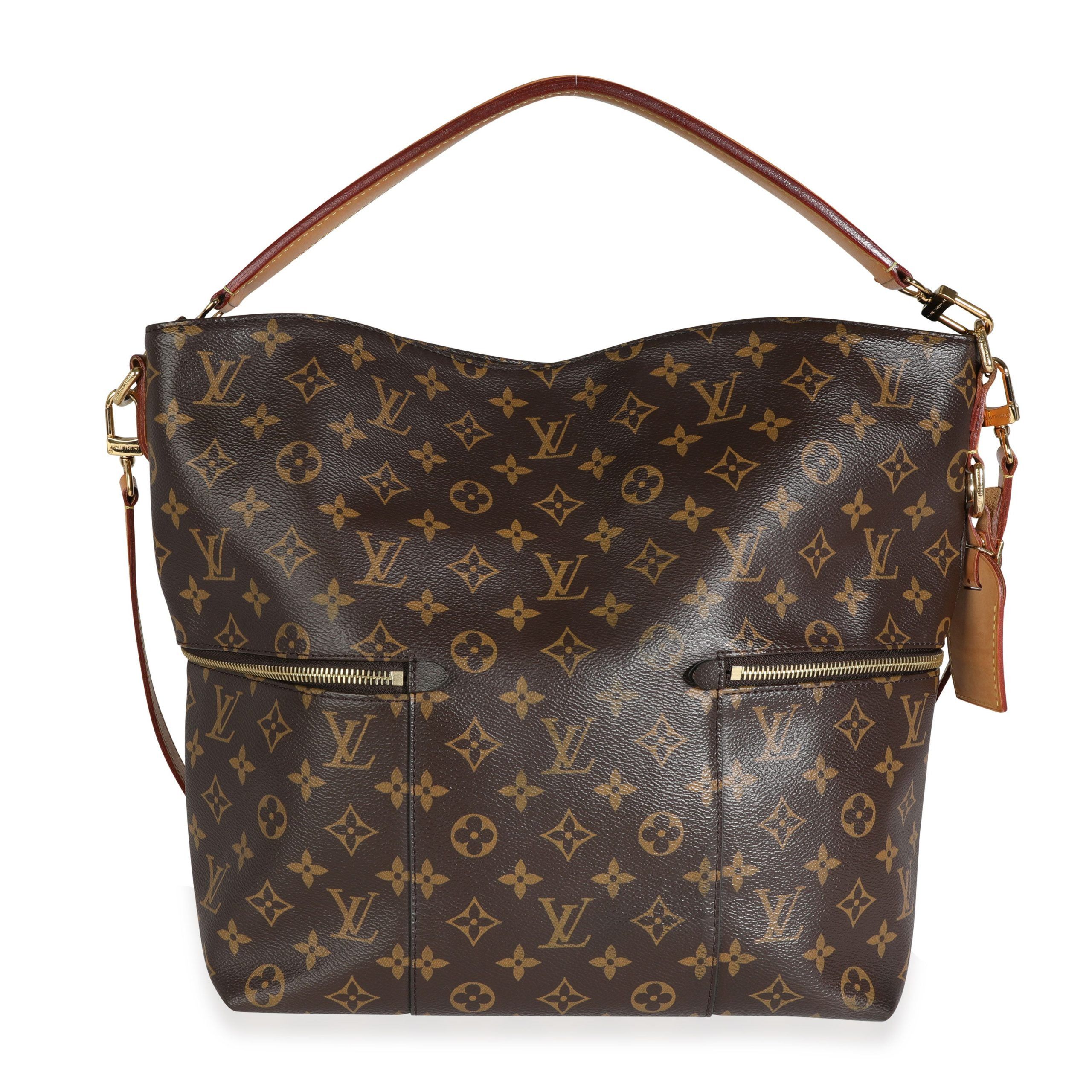 image of Louis Vuitton Monogram Canvas Mélie Bag in Brown, Women's