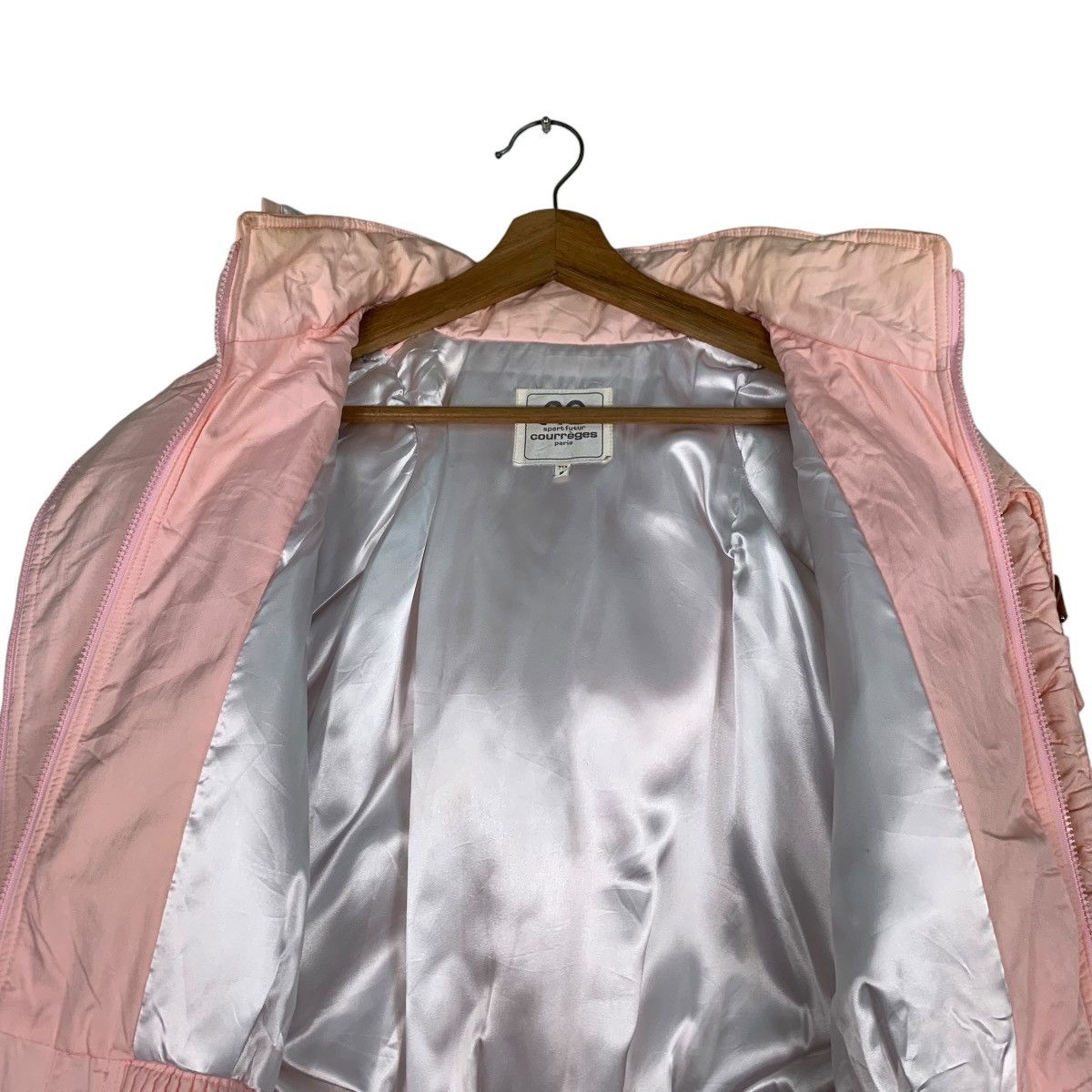 Courreges COURREGES Fur Hoodie Pink Belted Crop Jacket #1230-C56 Size S / US 4 / IT 40 - 13 Thumbnail