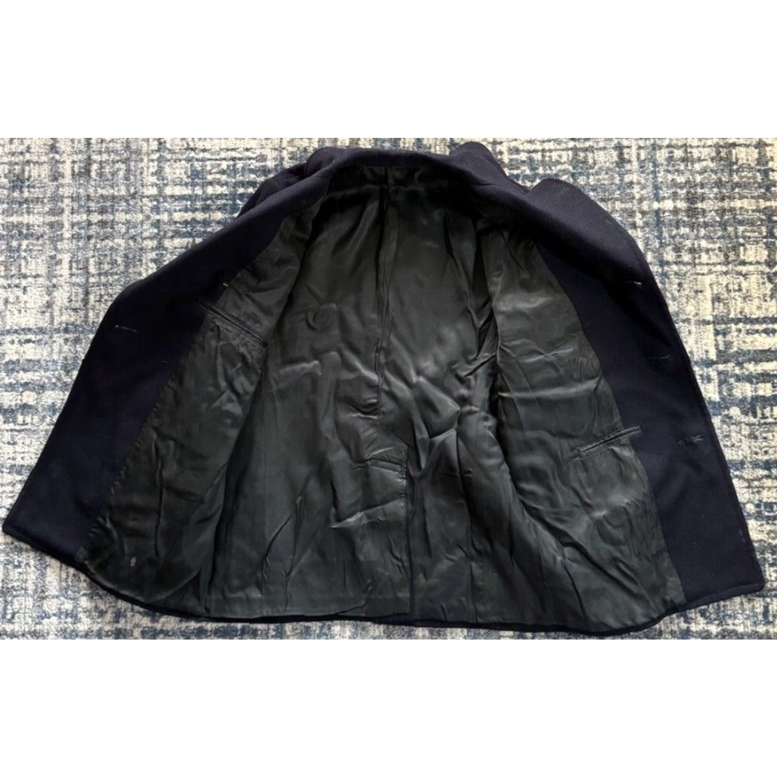 Doublet VINTAGE 1973 Pembroke US Navy Peacoat Coat Men 38R Blue Melton Wool Double Breasted US Navy Theme Military Chest Pockets Lined - Mens Size US XXS / EU 40 - 6 Thumbnail