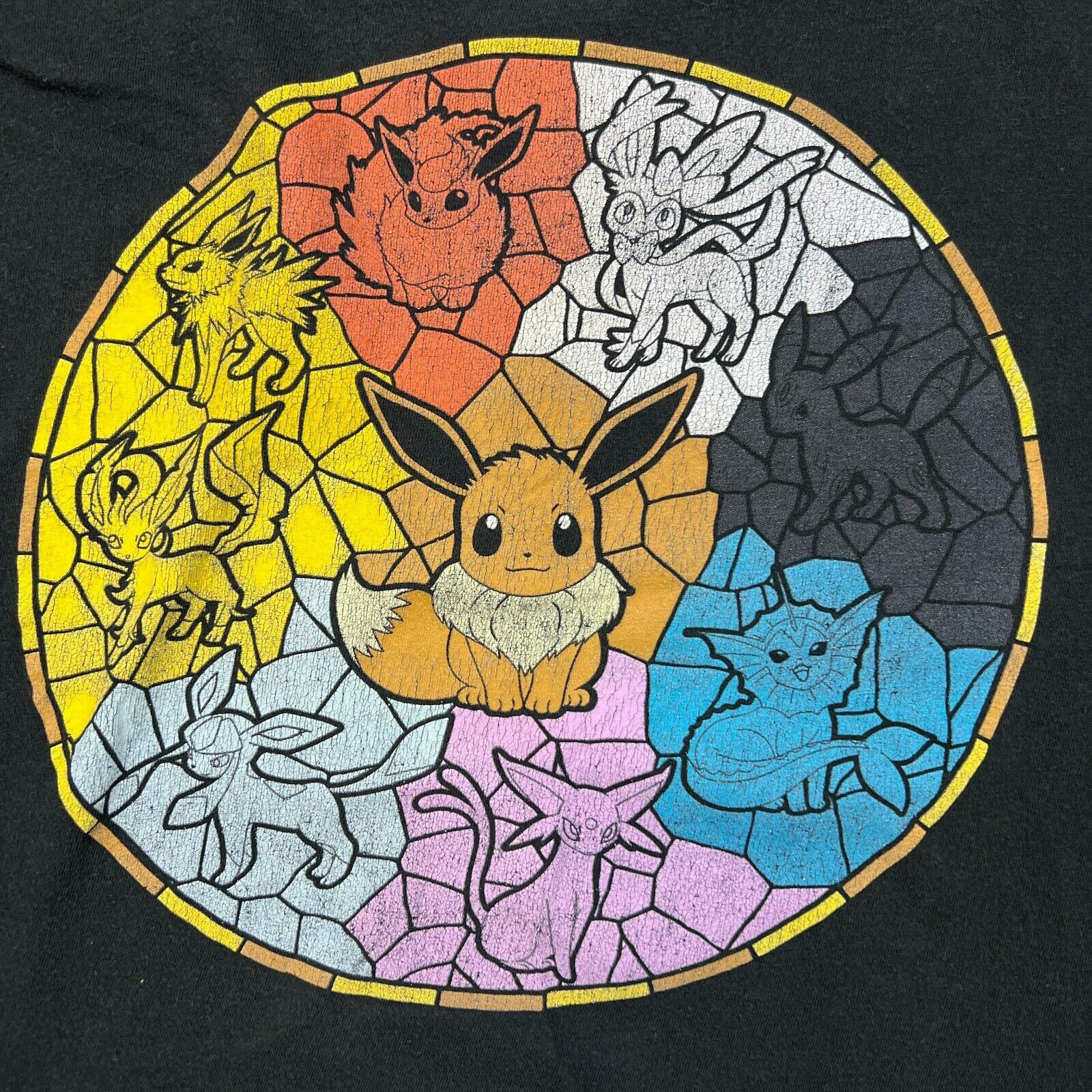 Anime × Pokemon × Vintage 2018 Pokemon T Shirt Eevee Evolutions Short Sleeve Anime Tee Size US M / EU 48-50 / 2 - 2 Thumbnail