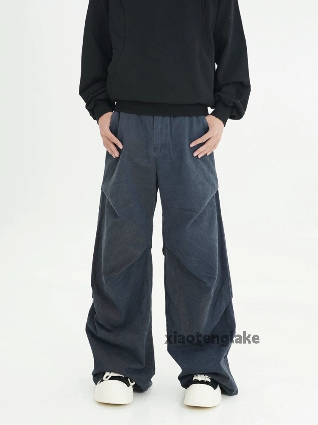 Designer × Japanese Brand × Vintage unisex washed faded cleanfit loose baggy flared pants Size US 26 / EU 42 - 1 Thumbnail