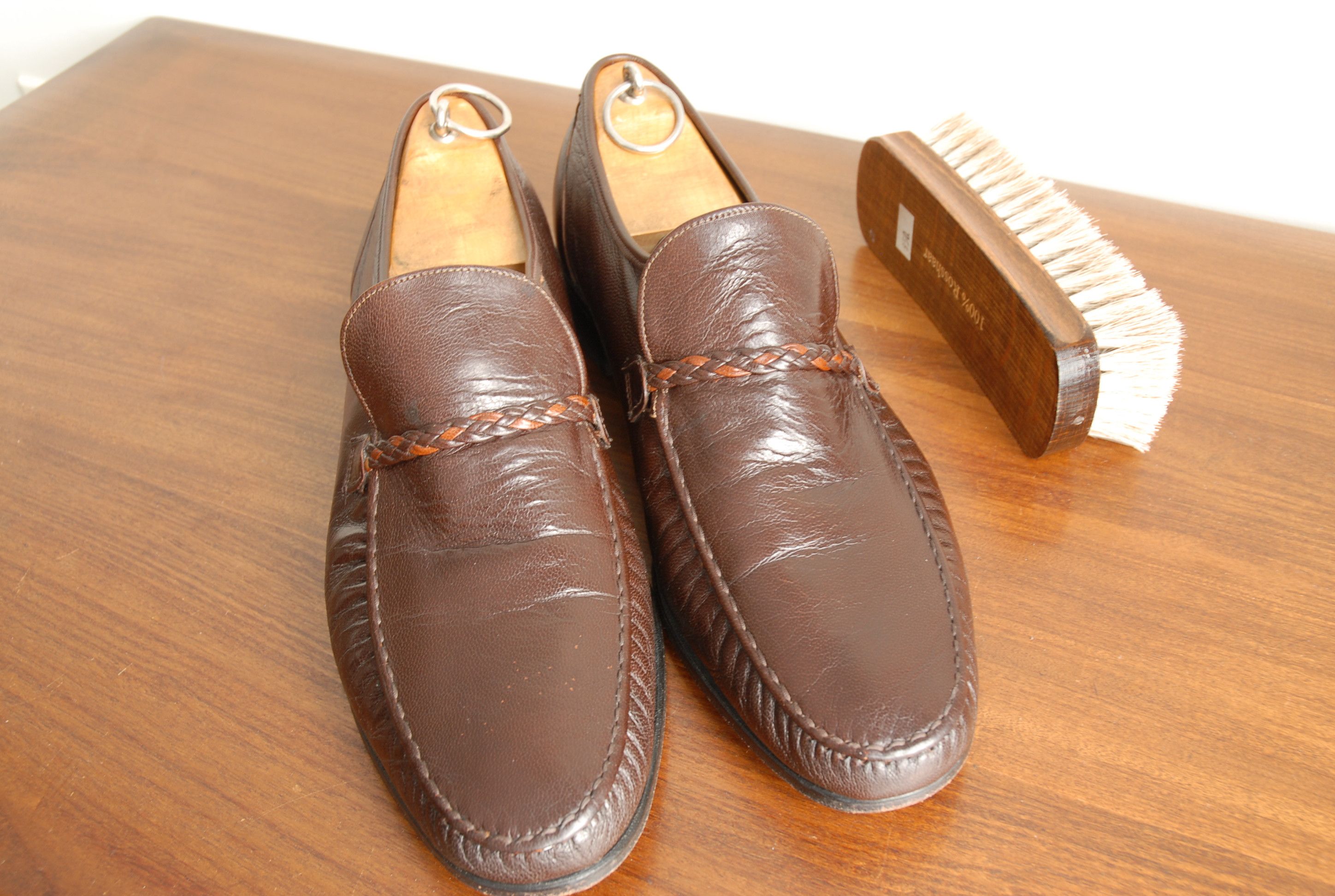 Florsheim × John McHale Brown soft leather loafer Size US 11.5 / EU 44-45 - 7 Thumbnail