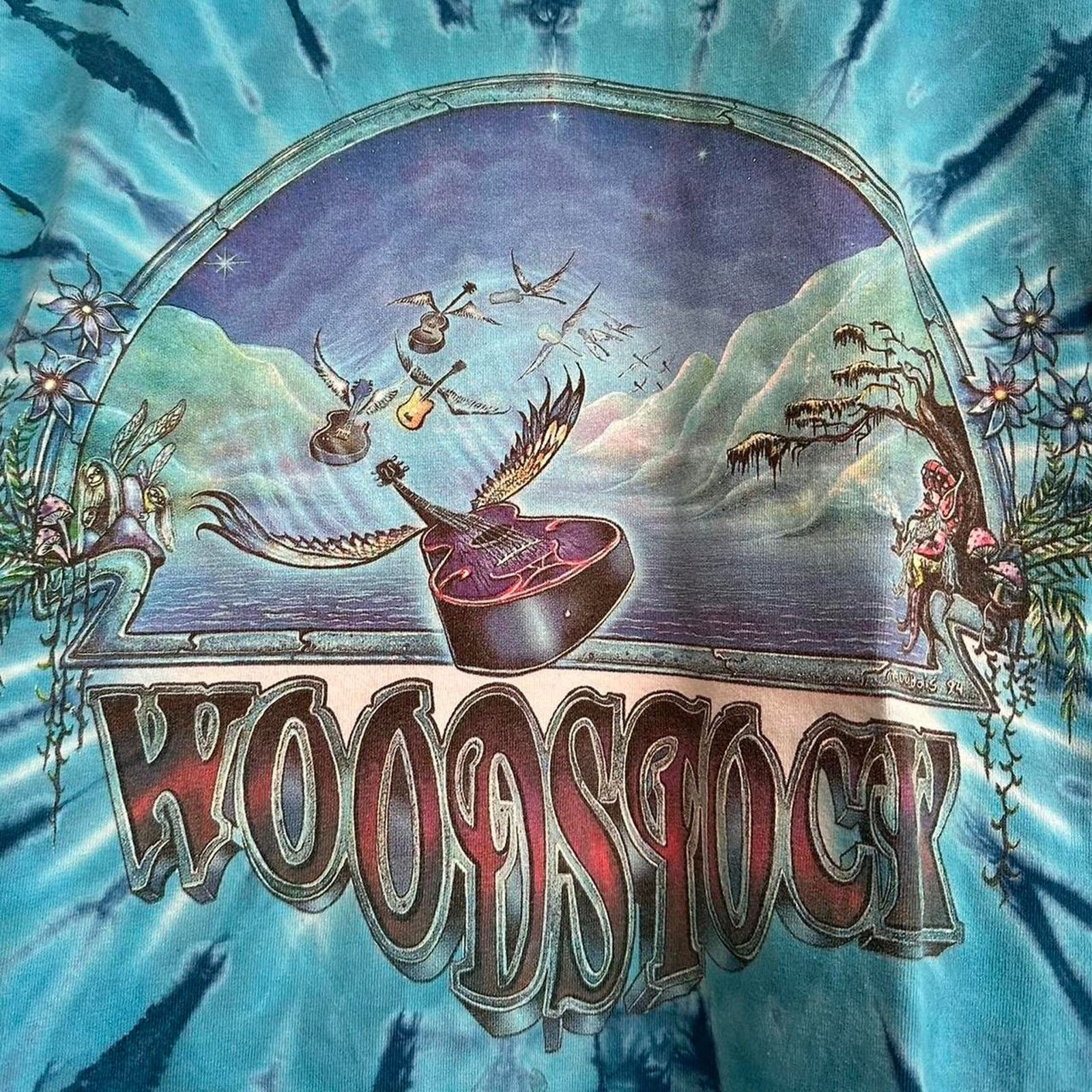 Band Tees × Vintage Vintage Woodstock Shirt Size US L / EU 52-54 / 3 - 4 Thumbnail