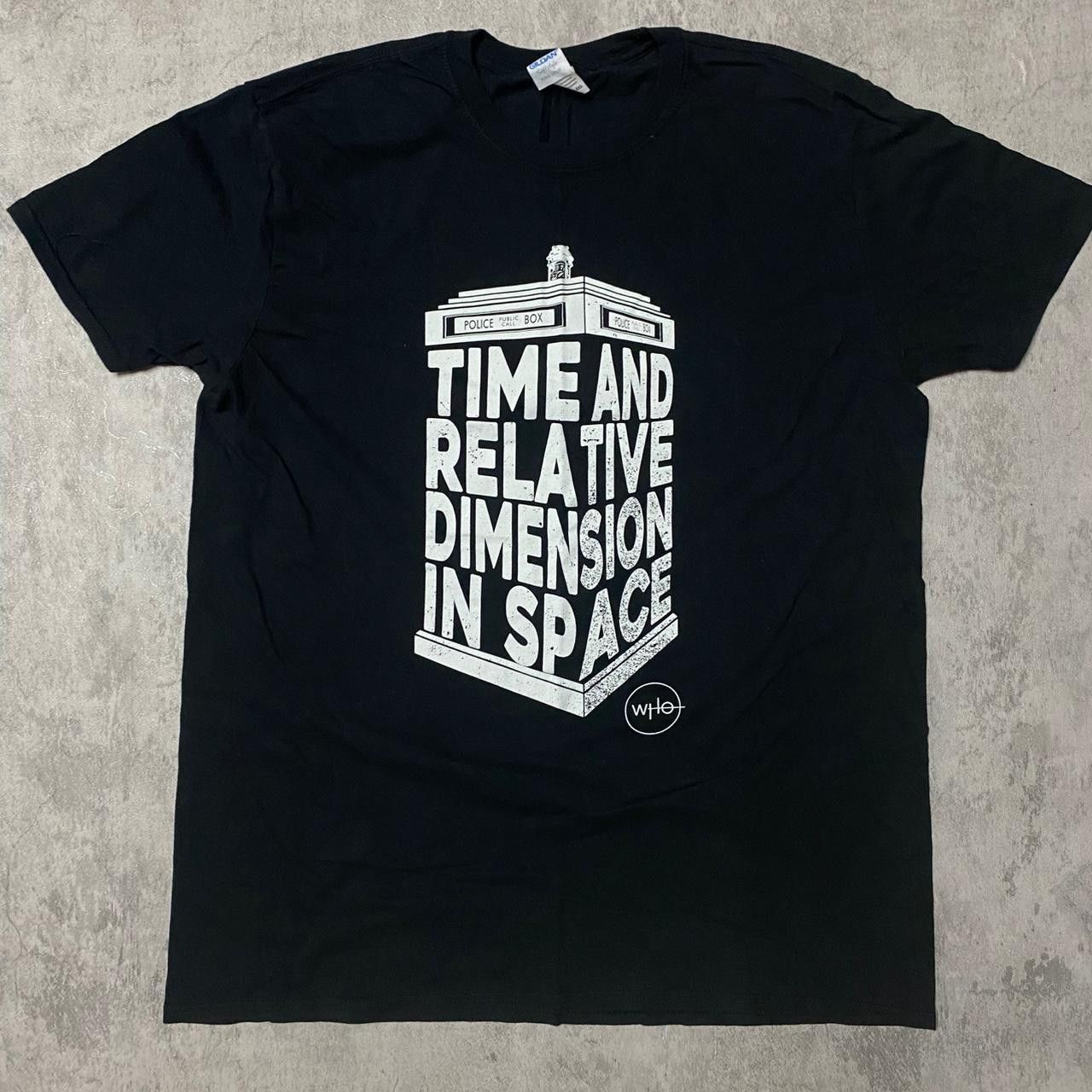 Gildan Black and white Doctor Who Time and Relative Dimension Size US XL / EU 56 / 4 - 1 Thumbnail