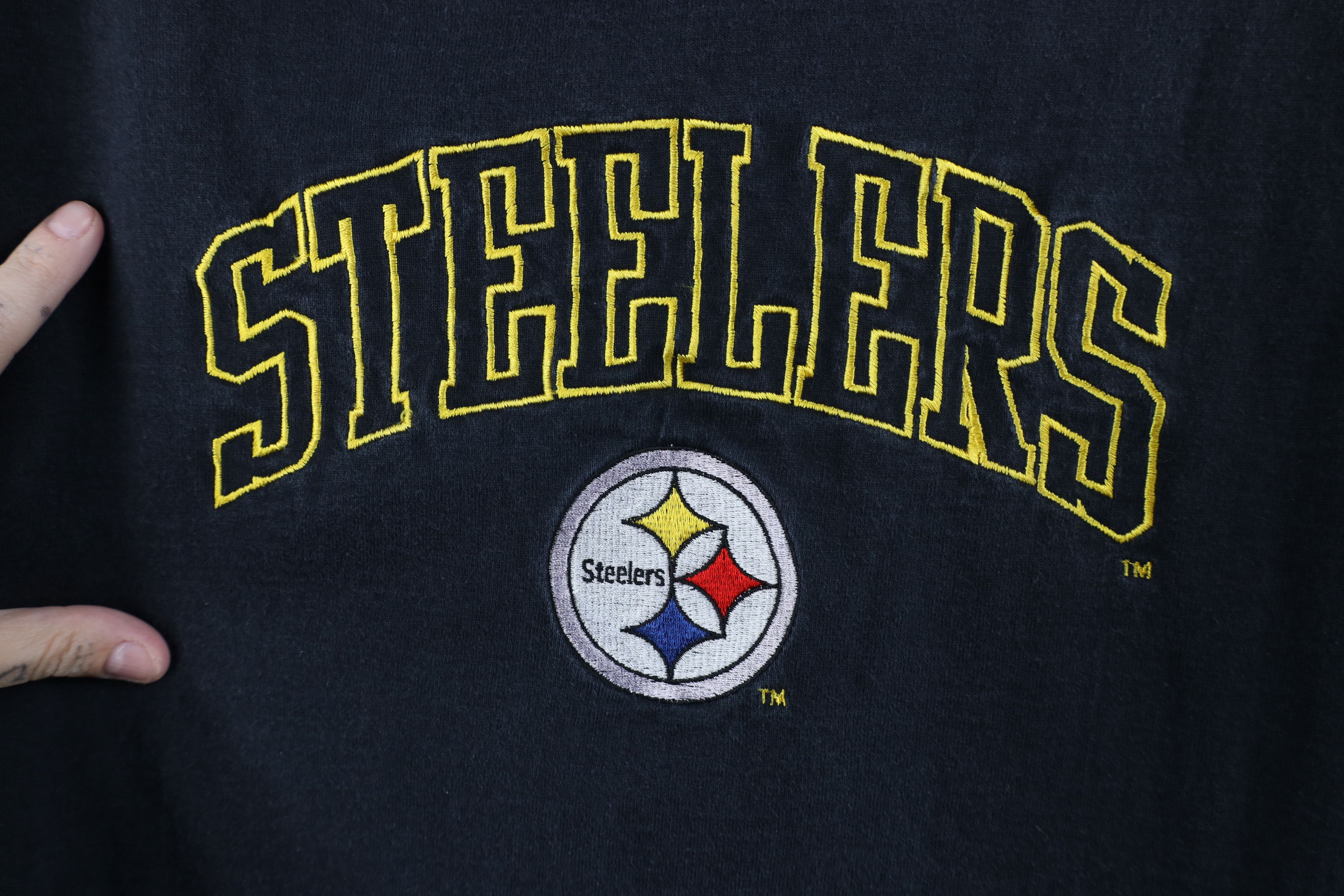 Vintage Vintage 90s Pittsburgh Steelers Football T-Shirt Cotton USA Size US L / EU 52-54 / 3 - 6 Thumbnail
