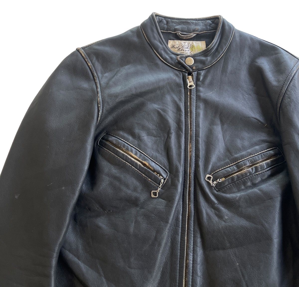 WEST RIDE 50s West Ride Motorcycle Cowhide Leather Jacket (size 34) Size US XS / EU 42 / 0 - 12 Thumbnail