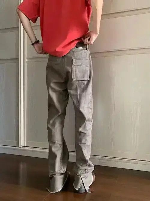 VIBE Wide leg open front gray jeans Size US 32 / EU 48 - 3 Thumbnail