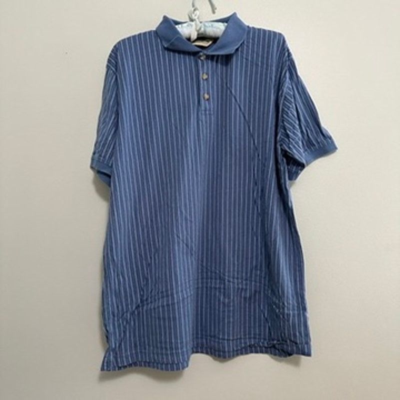 Eddie Bauer Eddie Bauer blue striped polo size M Size US M / EU 48-50 / 2 - 2 Thumbnail