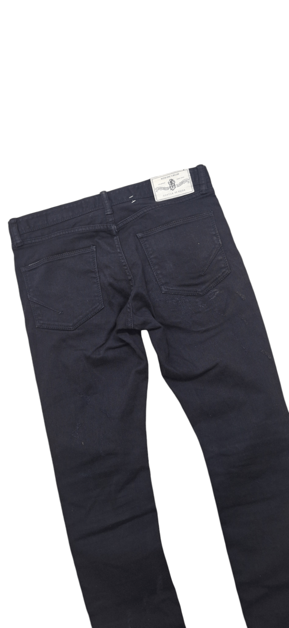 GOSTAR DE FUGA Gostar De Fuga Distressed Zipper Denim Size US 31 - 12 Thumbnail