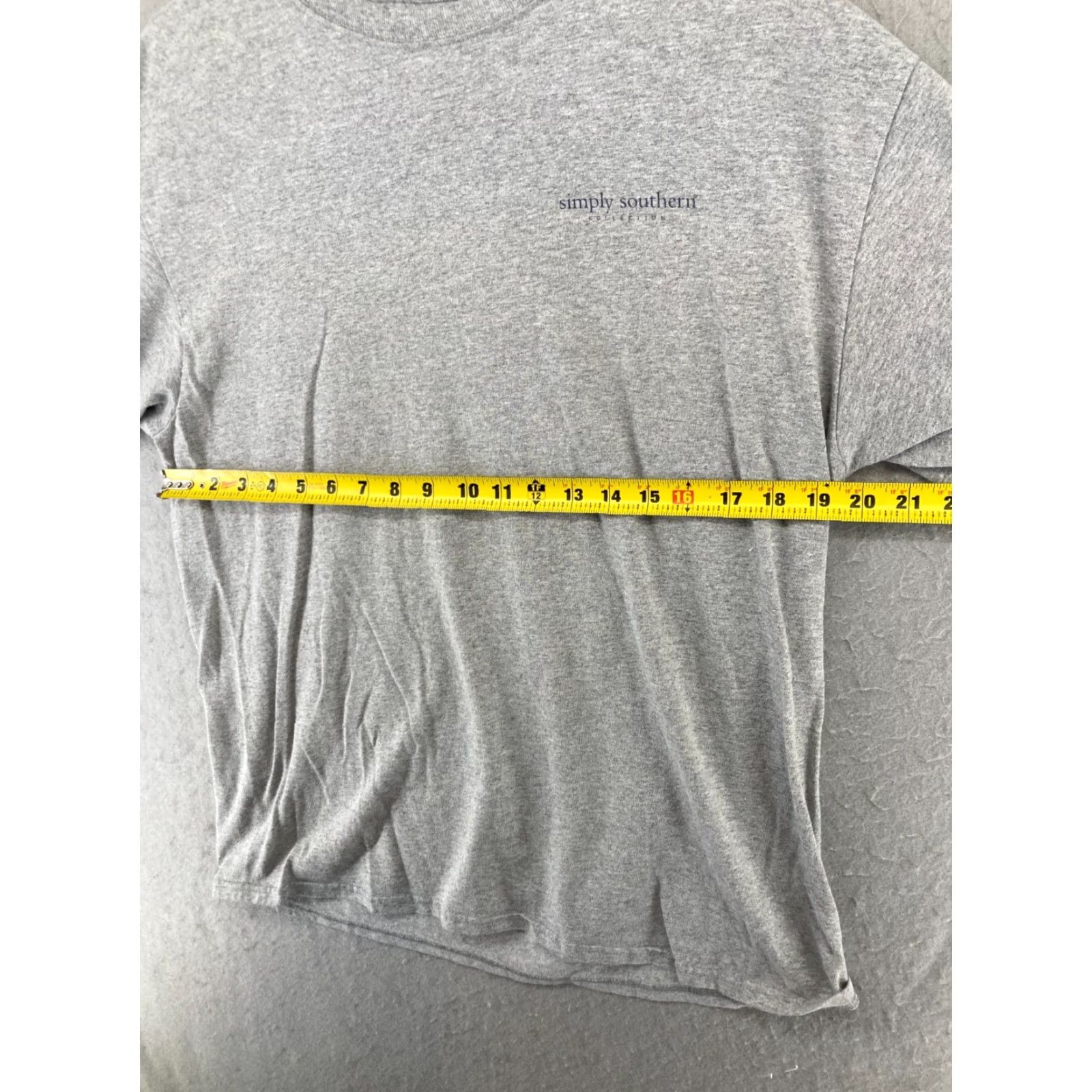 Vintage Simply Southern Womens TShirt Large Gray Shells Lantern Watch The Sea Size L / US 10 / IT 46 - 3 Thumbnail