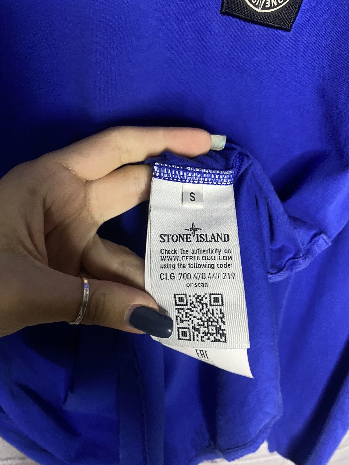 Men's Stone island Patch Program logo long sleeve