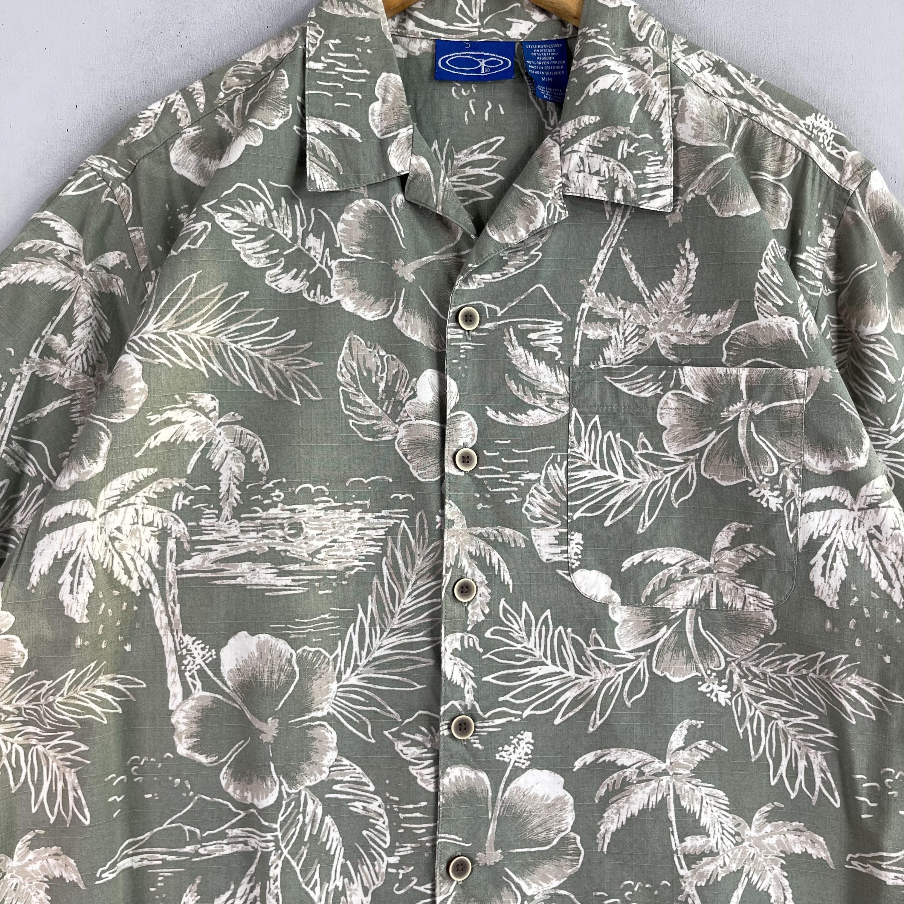 Ocean Pacific Vintage OCEAN PACIFIC Aloha Tropical Floral Motive Shirt Size US M / EU 48-50 / 2 - 2 Thumbnail