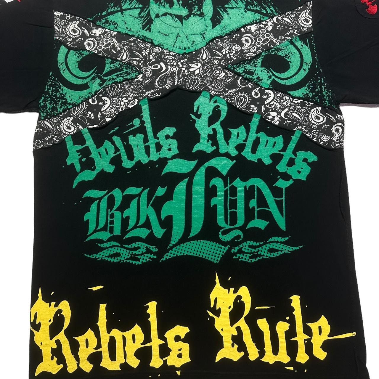 Affliction × Black Label × Tapout Y2K Style Grunge Blac Label T-Shirt Size US XL / EU 56 / 4 - 3 Thumbnail