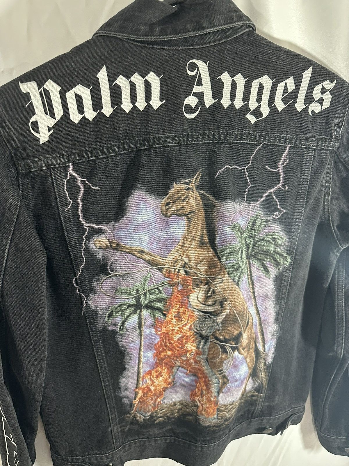 Palm Angels Palm Angels Denim Jacket Size US XS / EU 42 / 0 - 3 Thumbnail