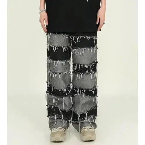 Jean jeans raw edge done old Size US 32 / EU 48 - 4 Thumbnail