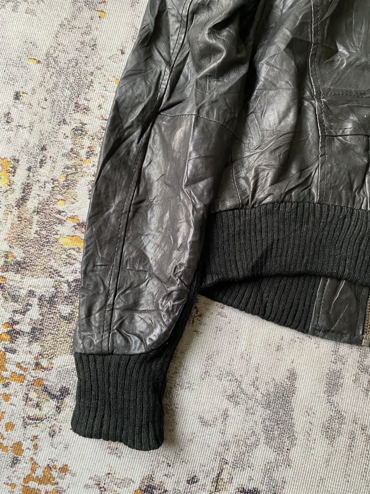 If Six Was Nine Goosecraft Multipocket Fur Black Leather Jacket Size US S / EU 44-46 / 1 - 14 Thumbnail