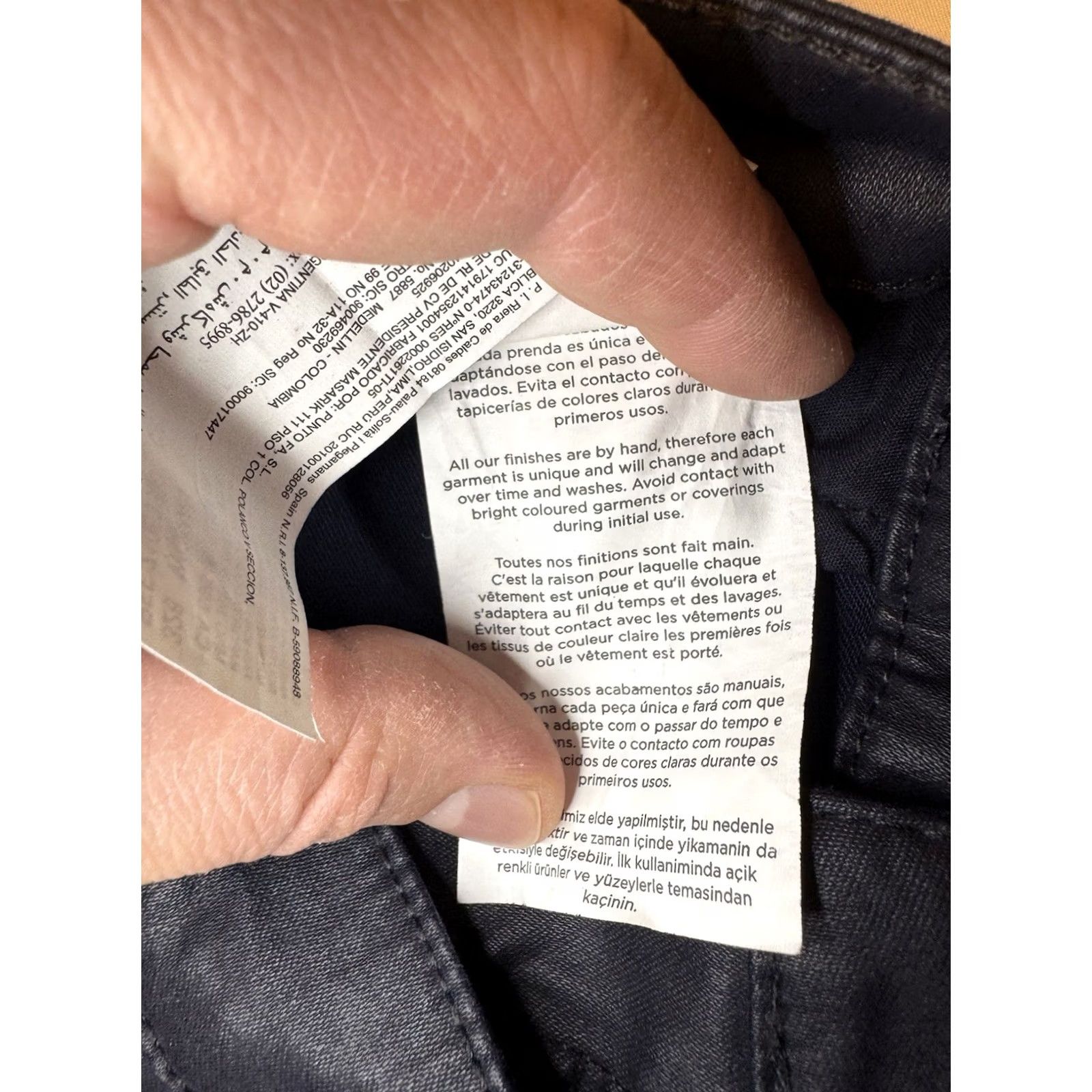Mango Mango Belle Dark Blue Cotton Pants Stretch Fit Shimmer Women’s 8 Size 30" / US 8 / IT 44 - 6 Thumbnail