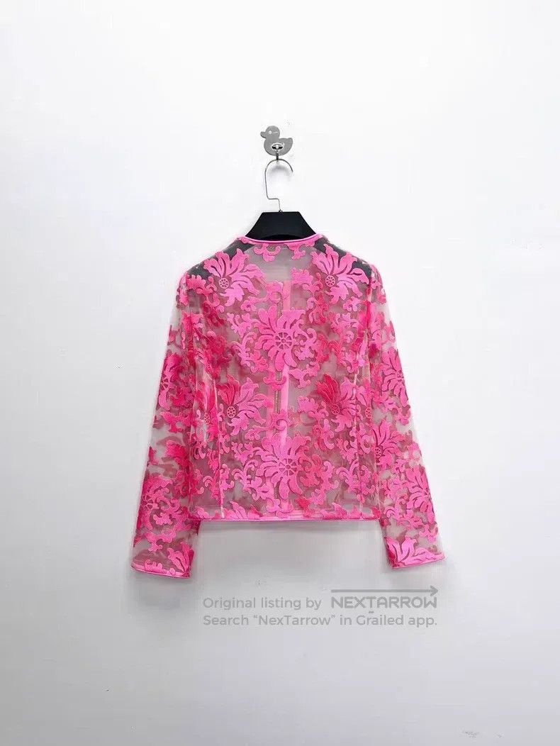 Versace Versace Cut-out transparent embossed floral logo full prin Size XXS / US 00 / IT 34 - 2 Thumbnail