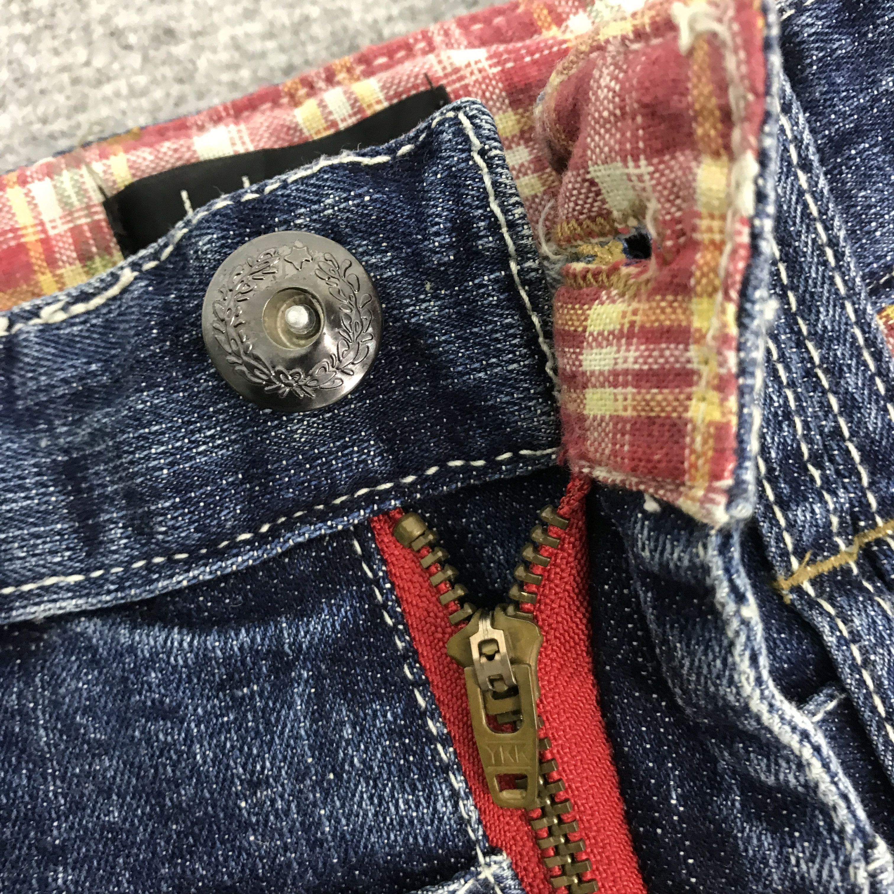 Japanese Brand CONTNO JAPAN DENIM DOUBLE WAIST DESIGN STYLE PANTS Size US 30 / EU 46 - 13 Thumbnail