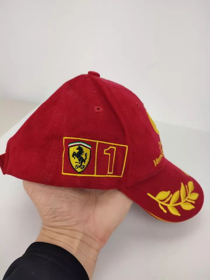Ferrari Champion Michael Schumacher Ferrari Formula 1 Racing Cap Size ONE SIZE - 4 Thumbnail