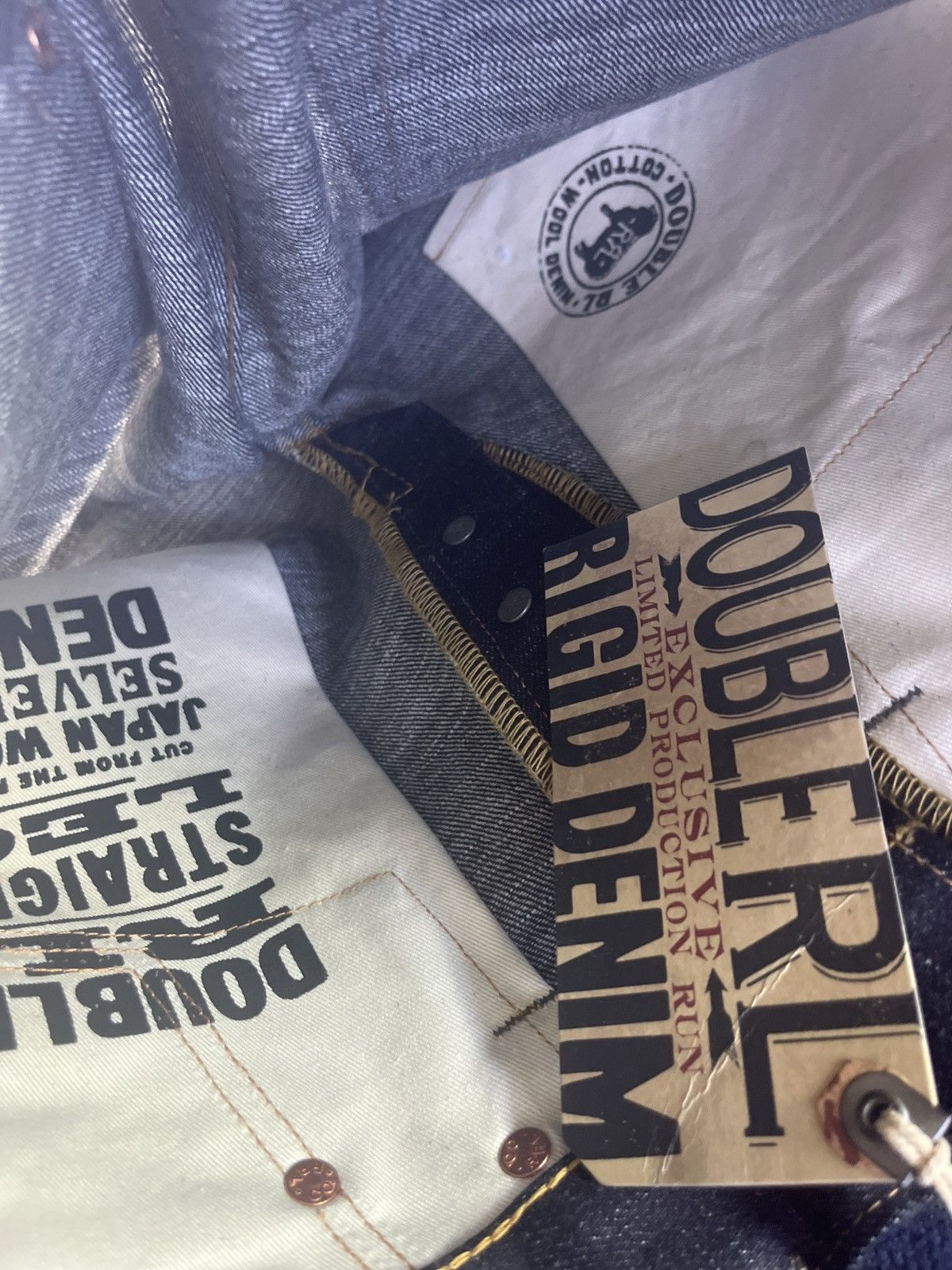 RRL Ralph Lauren RIGID LIMITED EDITION 12oz SELVEDGE WOOL COTTON DENIM 29x30 Size US 29 - 10 Thumbnail