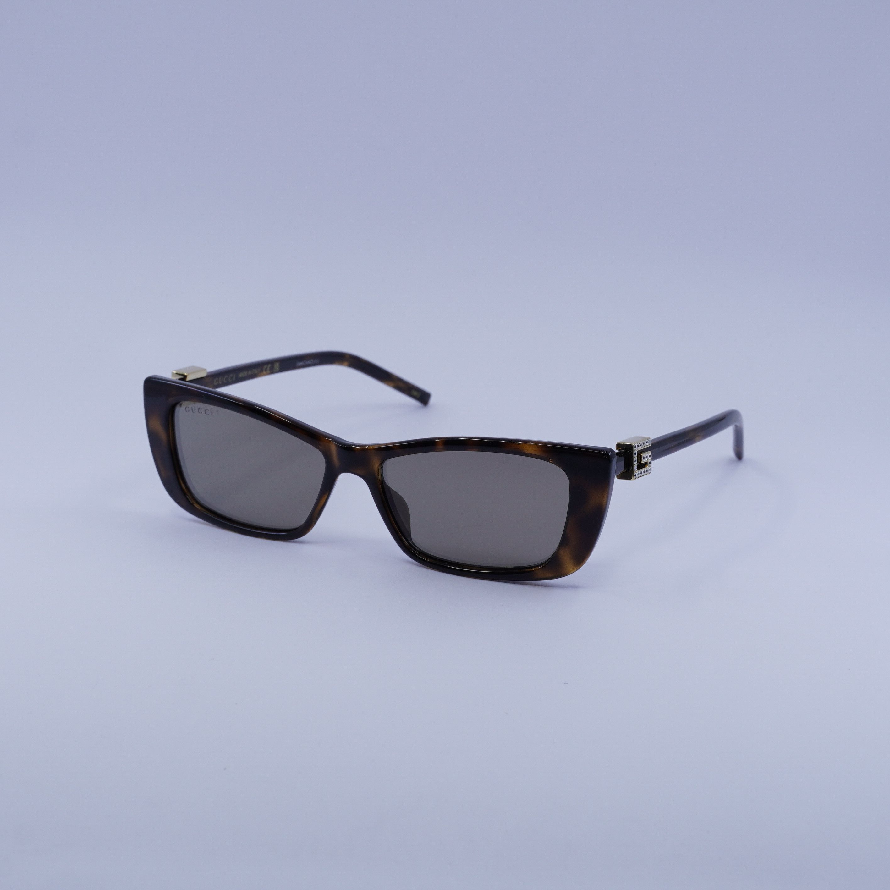 Gucci Gucci GG1681S 003 Sunglasses Havana Cat Eye Frame Size ONE SIZE - 1 Thumbnail