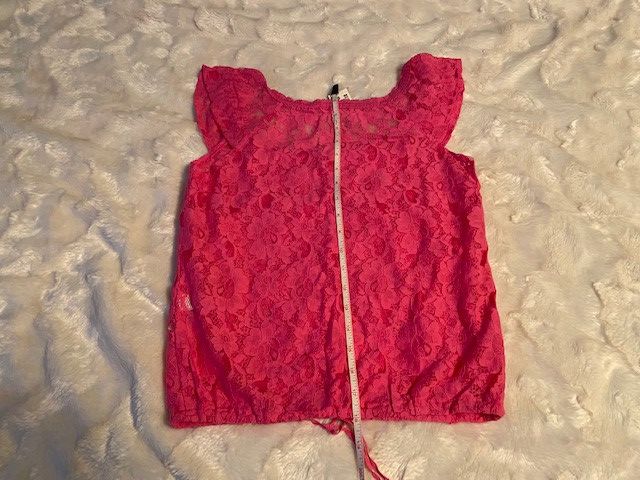 Aeropostale AEROPOSTALE All-lace Sheer Peplum Top NWT Size XS / US 0-2 / IT 36-38 - 8 Thumbnail