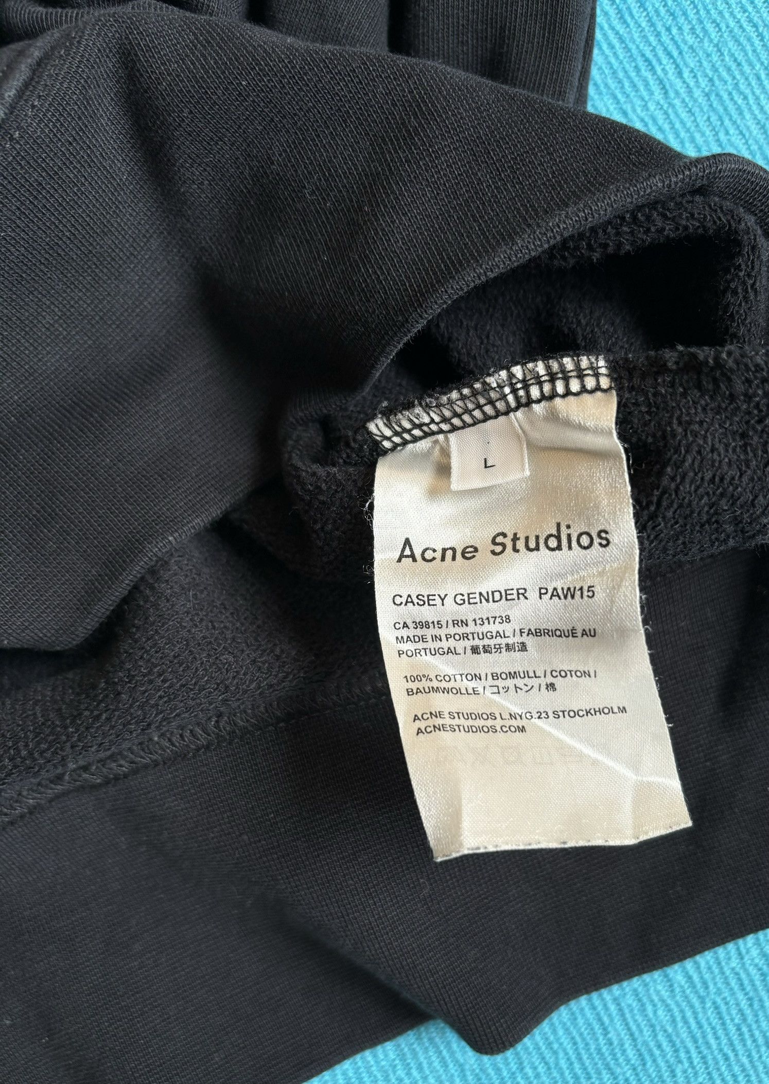Acne Studios Acne Studios Gender Equality black sweatshirt size L Size US L / EU 52-54 / 3 - 11 Thumbnail