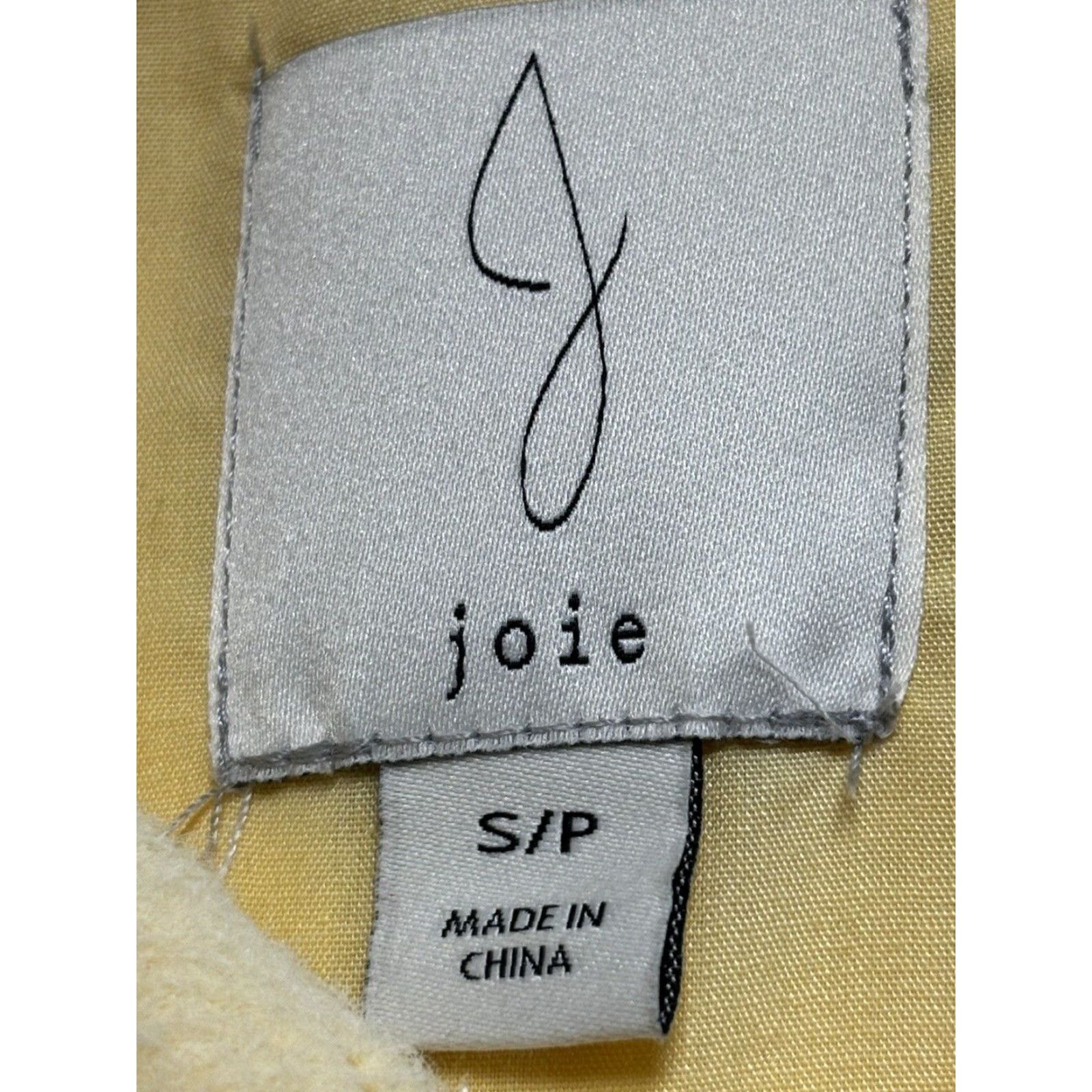 Joie VINTAGE Joie Button-Up Shirt Jacket Shacket Yellow Small Womens Fuzzy Size S / US 4 / IT 40 - 7 Thumbnail