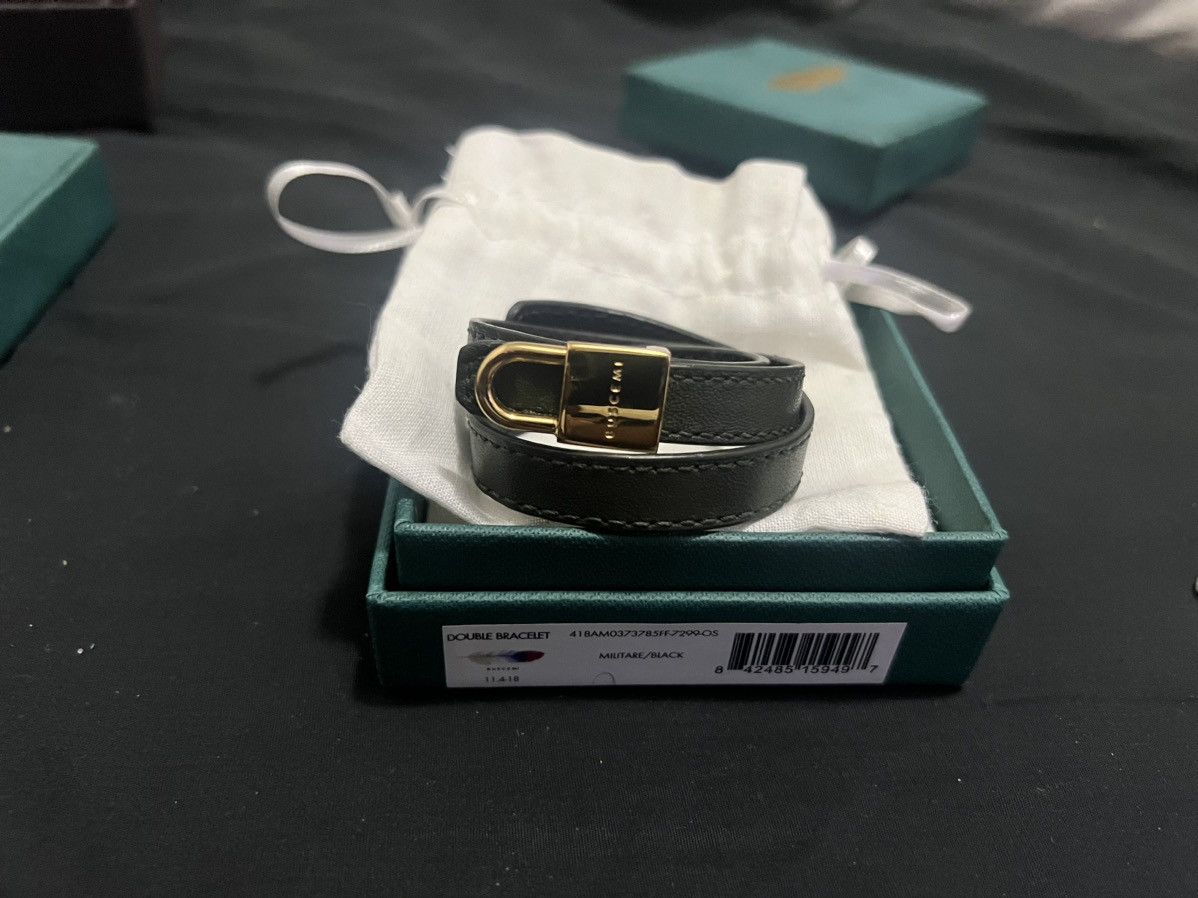 Buscemi Buscemi Leather Gold Lock Bracelet Size ONE SIZE - 5 Thumbnail