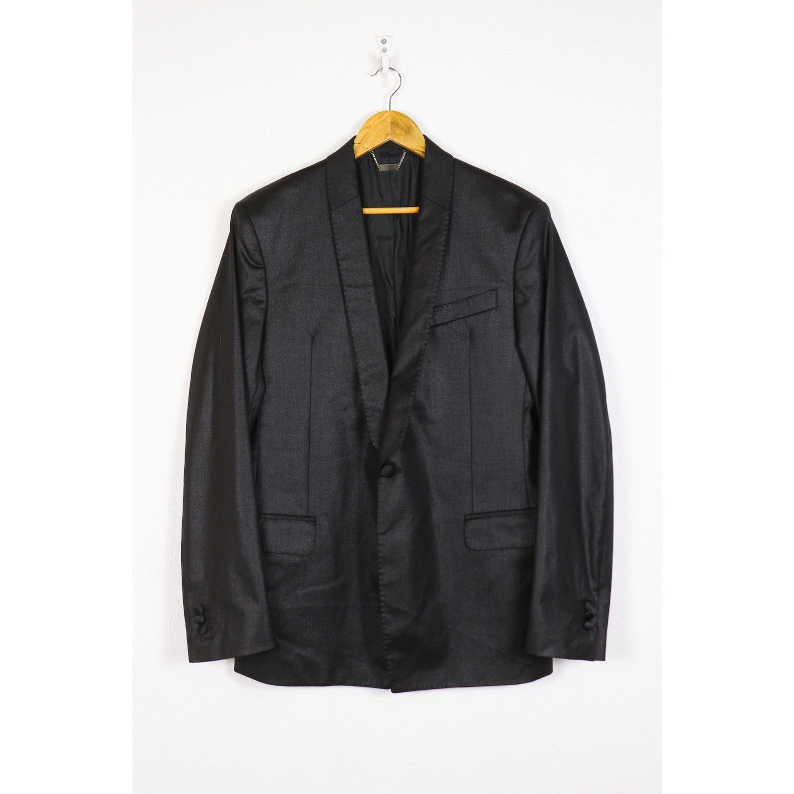 Versace Vintage Versace VJC Shining Tuxedo Blazer Jacket Y2K 52 Size US L / EU 52-54 / 3 - 1 Thumbnail