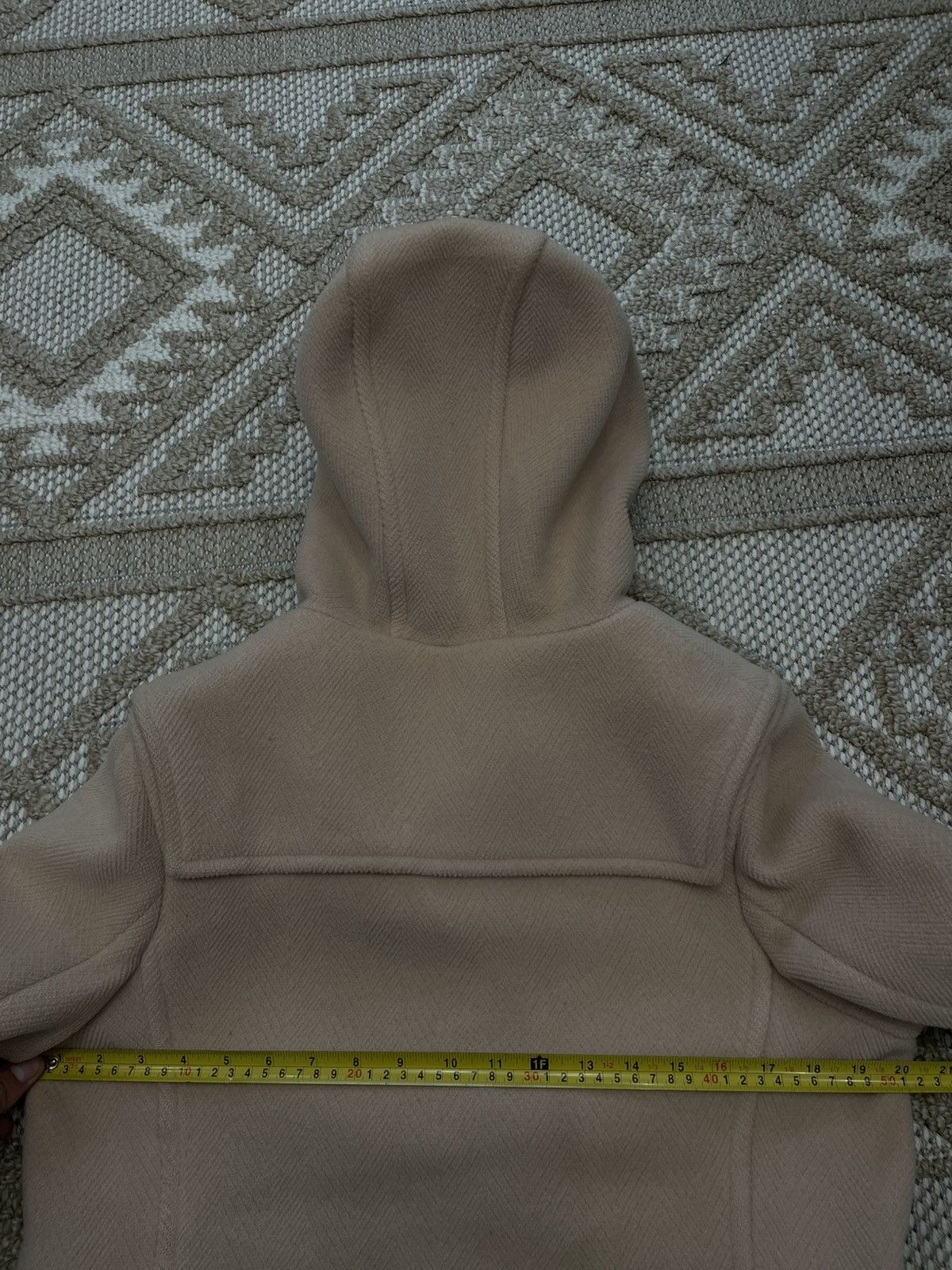 Burberry Women's Burberry Italy Wool Toggle Hooded Coat Flap Pockets Size L / US 10 / IT 46 - 11 Thumbnail
