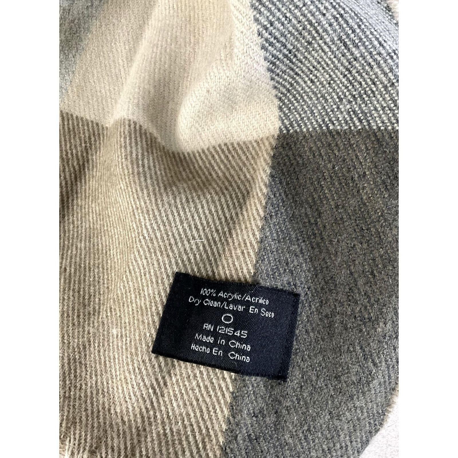 London Fog London Fog Coat Womens L Beige Wool Tweed Mid-Length Overcoat Collared Pockets Regular Long Sleeve Button Front Size L / US 10 / IT 46 - 5 Thumbnail