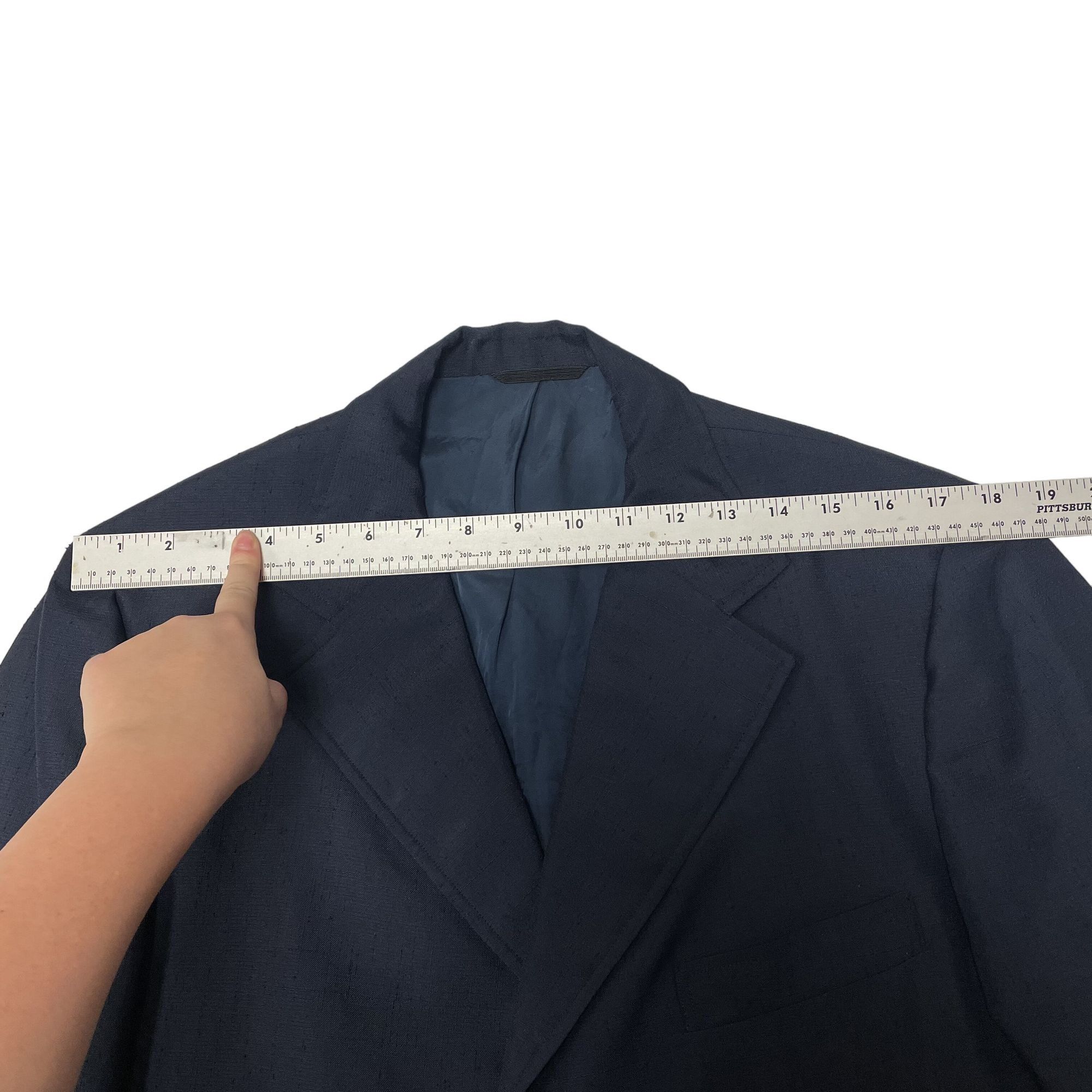 Other Vtg Gino Navy Blue Sport Coat ATOMIC FLECK Mod Disco Jacket Size 42R - 10 Thumbnail