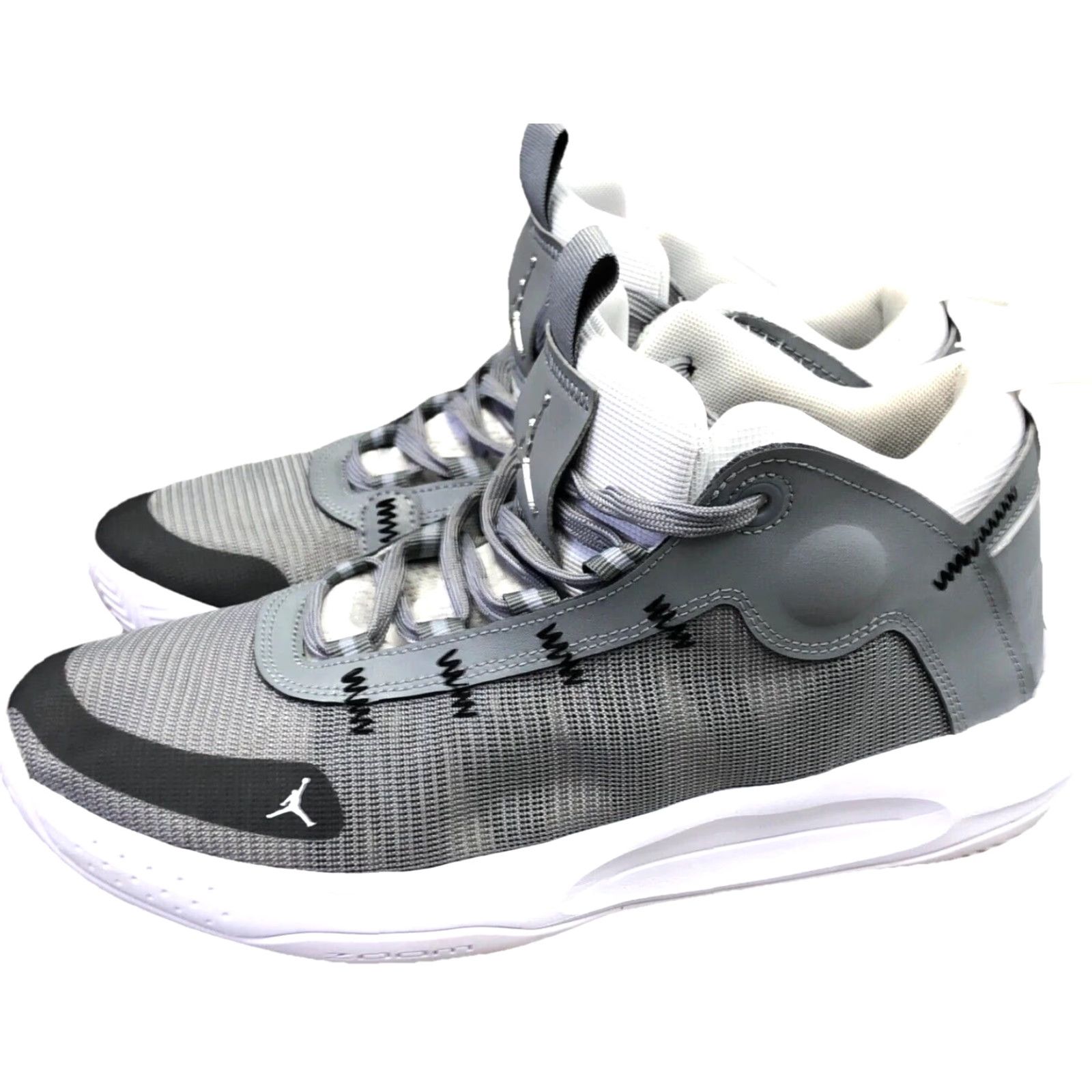 Jordan Brand Jordan Jumpman 2020 Athletic Sneakers Gray Adult 11.5 Basketball Sports Mens Size US 12 / EU 45 - 2 Thumbnail