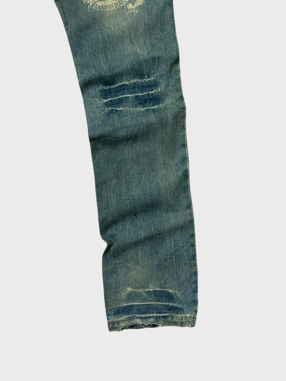 Japanese Brand Japan Classic Dragon Jeans Muddy Wash Karakuri Tamashi Style Size US 30 / EU 46 - 14 Thumbnail