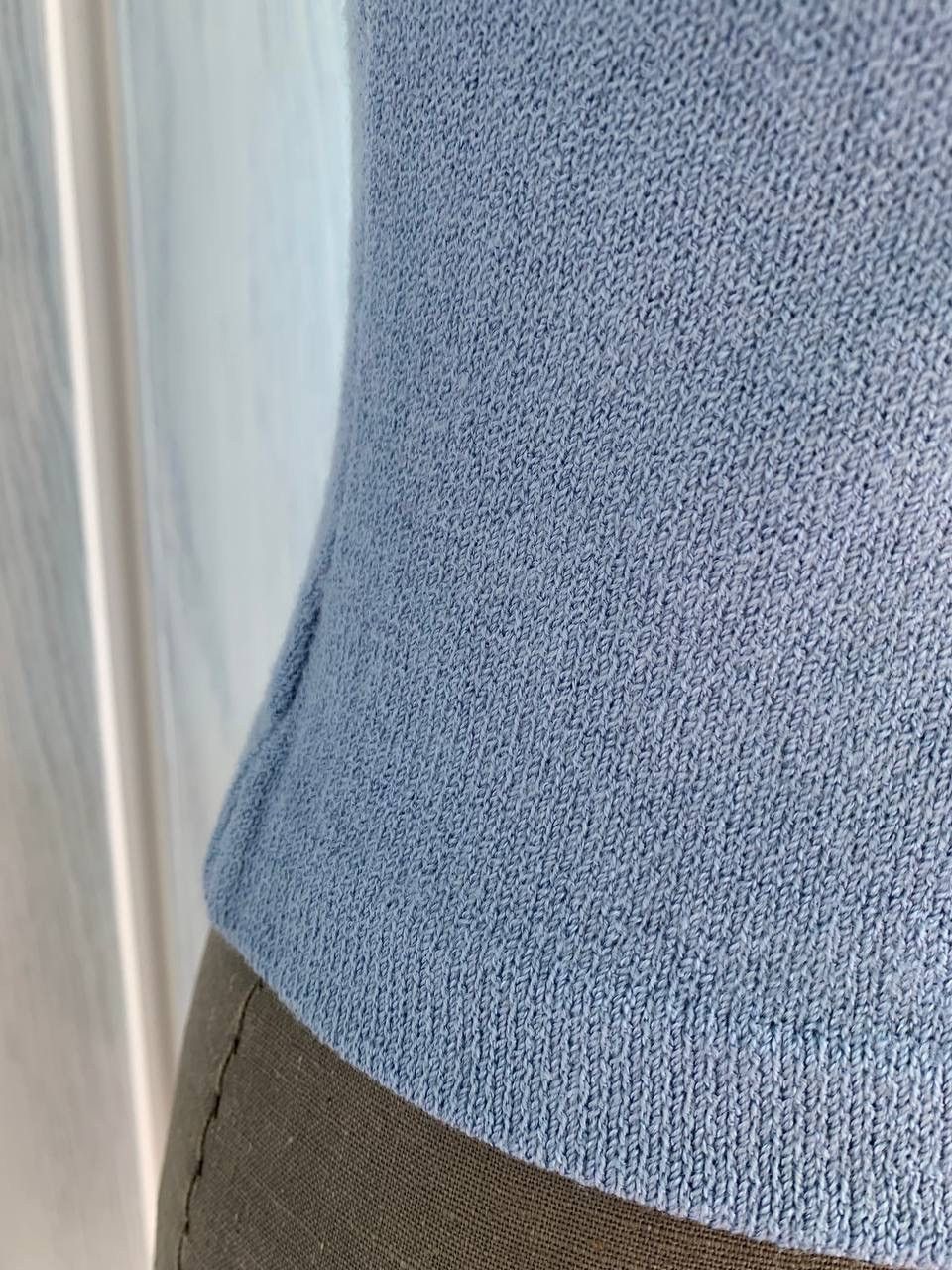 Designer × St. John Vintage St. John USA Women Blue Knit Wool Spaghetti Tank Top Size S / US 4 / IT 40 - 20 Thumbnail