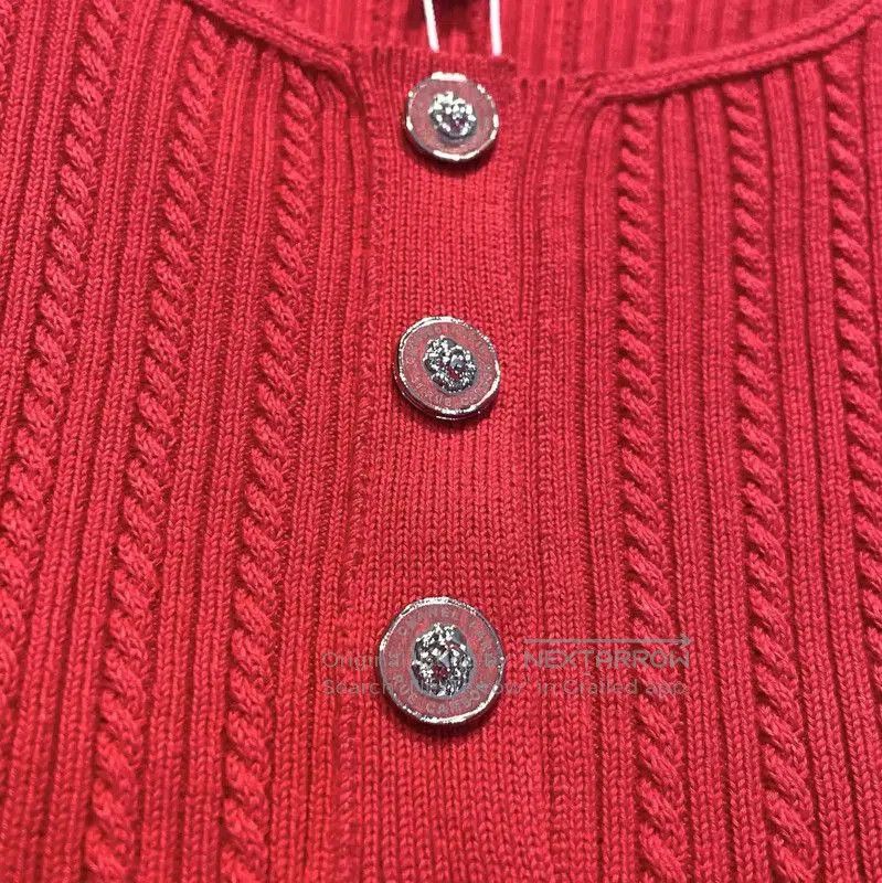 Chanel Chanel Red Cotton Blend Women's Pullover . Size S / US 4 / IT 40 - 5 Thumbnail