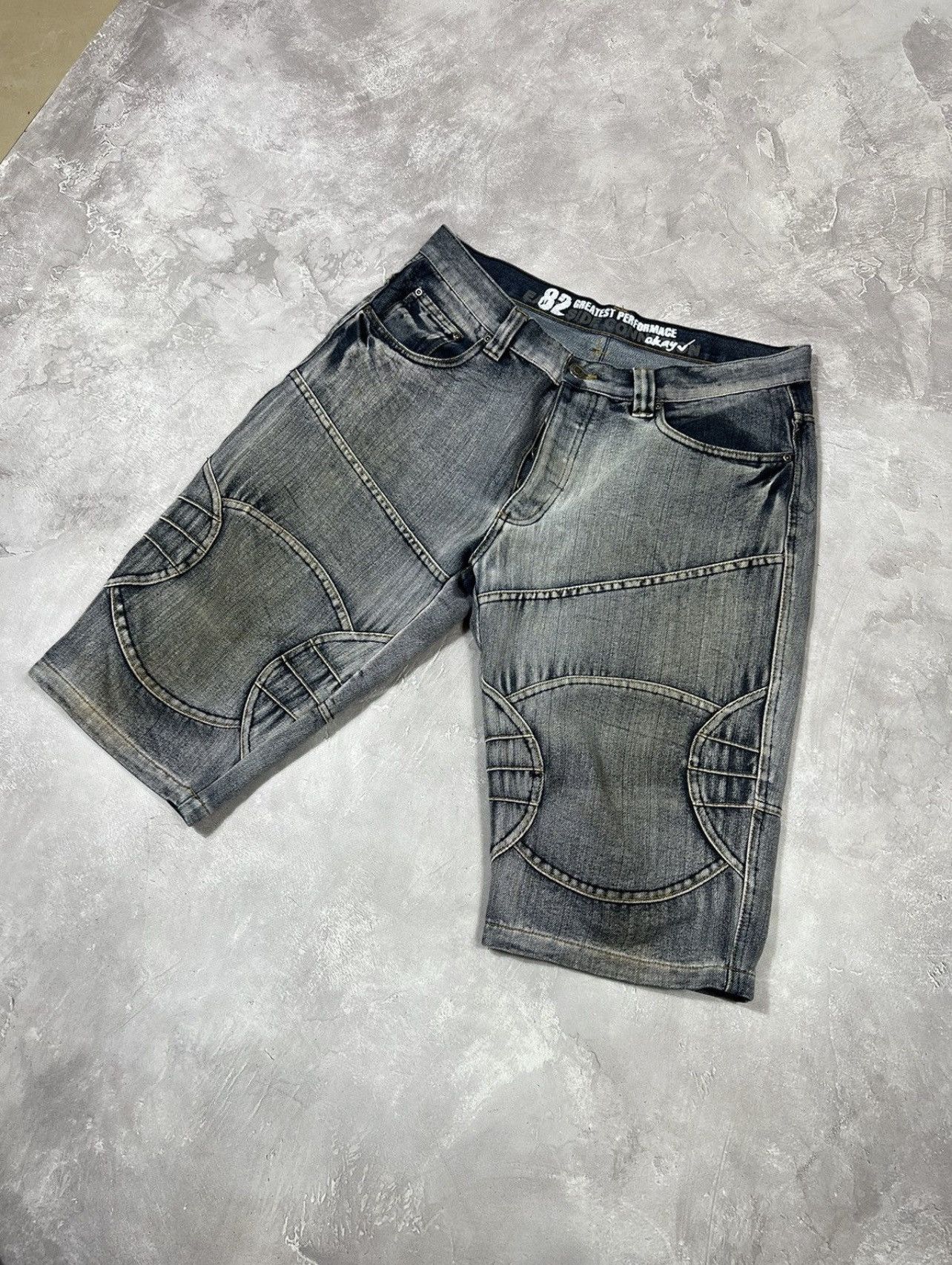 Other Vintage Style Y2k Baggy Cargo Shorts Size US 34 / EU 50 - 2 Thumbnail