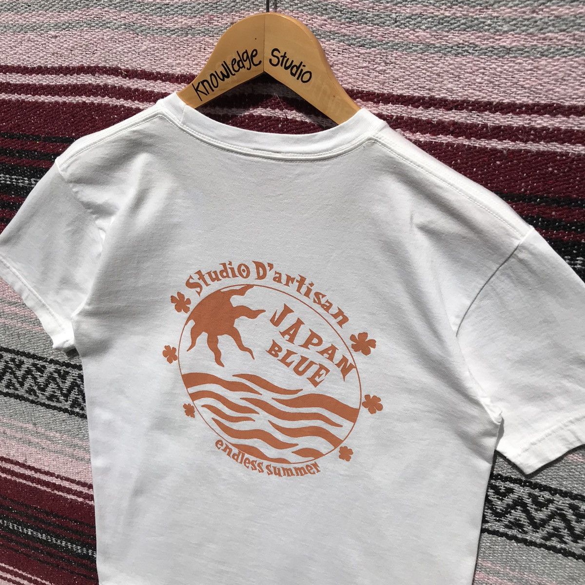 Japanese Brand Studio D’Artisan Japan Blue Endless Summer Tee JapaneseBrand Size US S / EU 44-46 / 1 - 6 Thumbnail